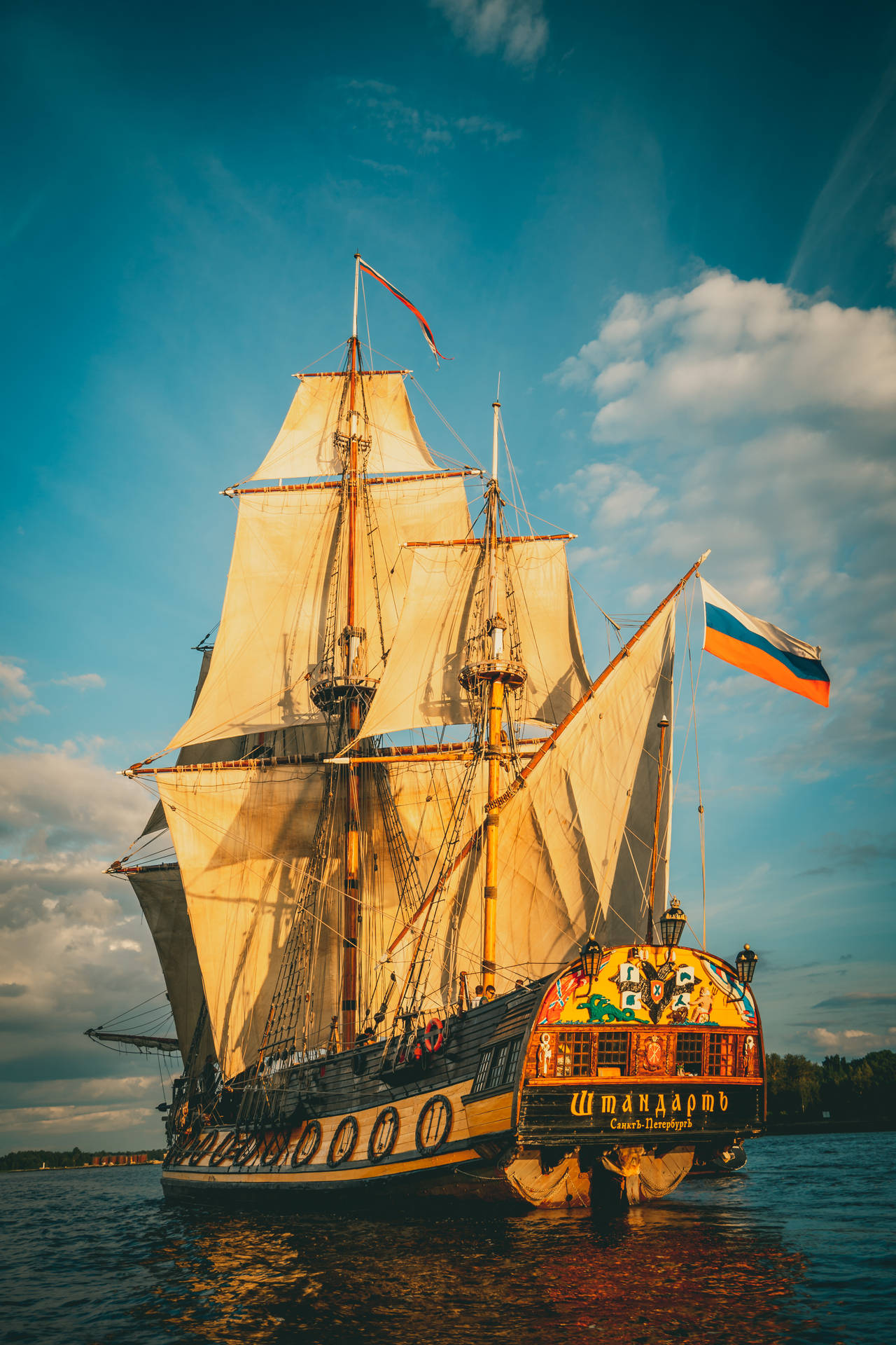 Canary Pirate Ship Wallpaper