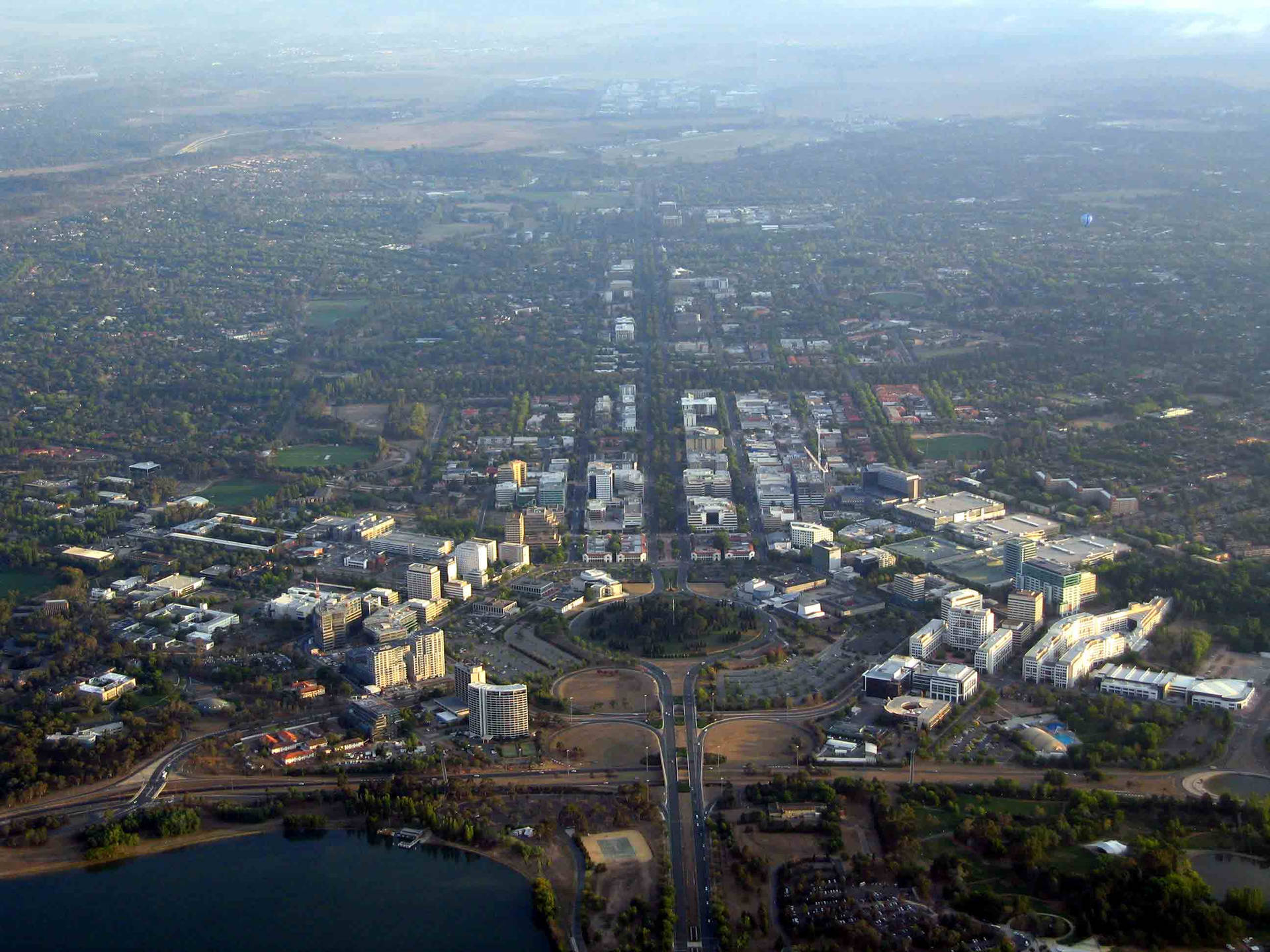 L'espansione Incontrollata Della Città Di Canberra Sfondo