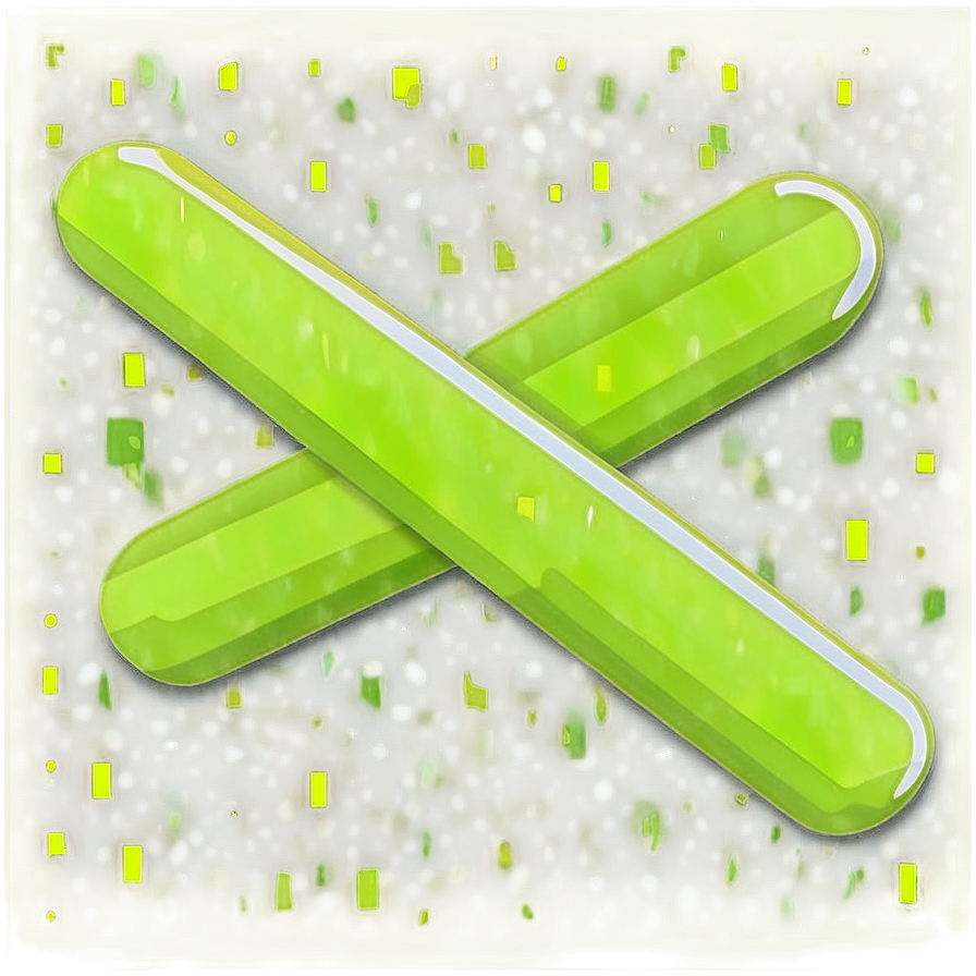 Cancel Icon Flat PNG 19 PNG — A glowing lime green 'X' symbol with a glossy finish floats against a sparkling green and gold particle background.