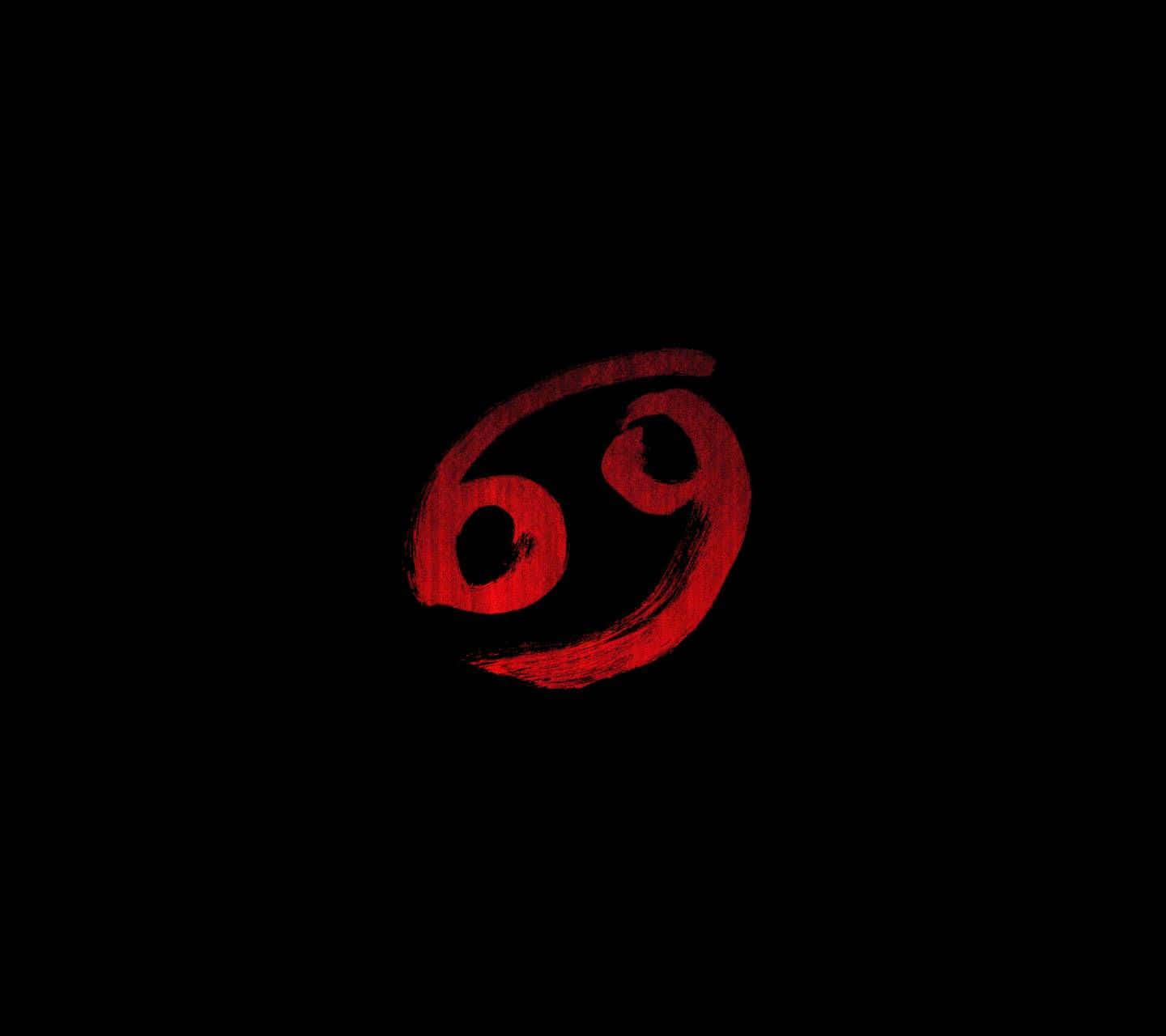 A Red And Black Logo With A Red Number On It