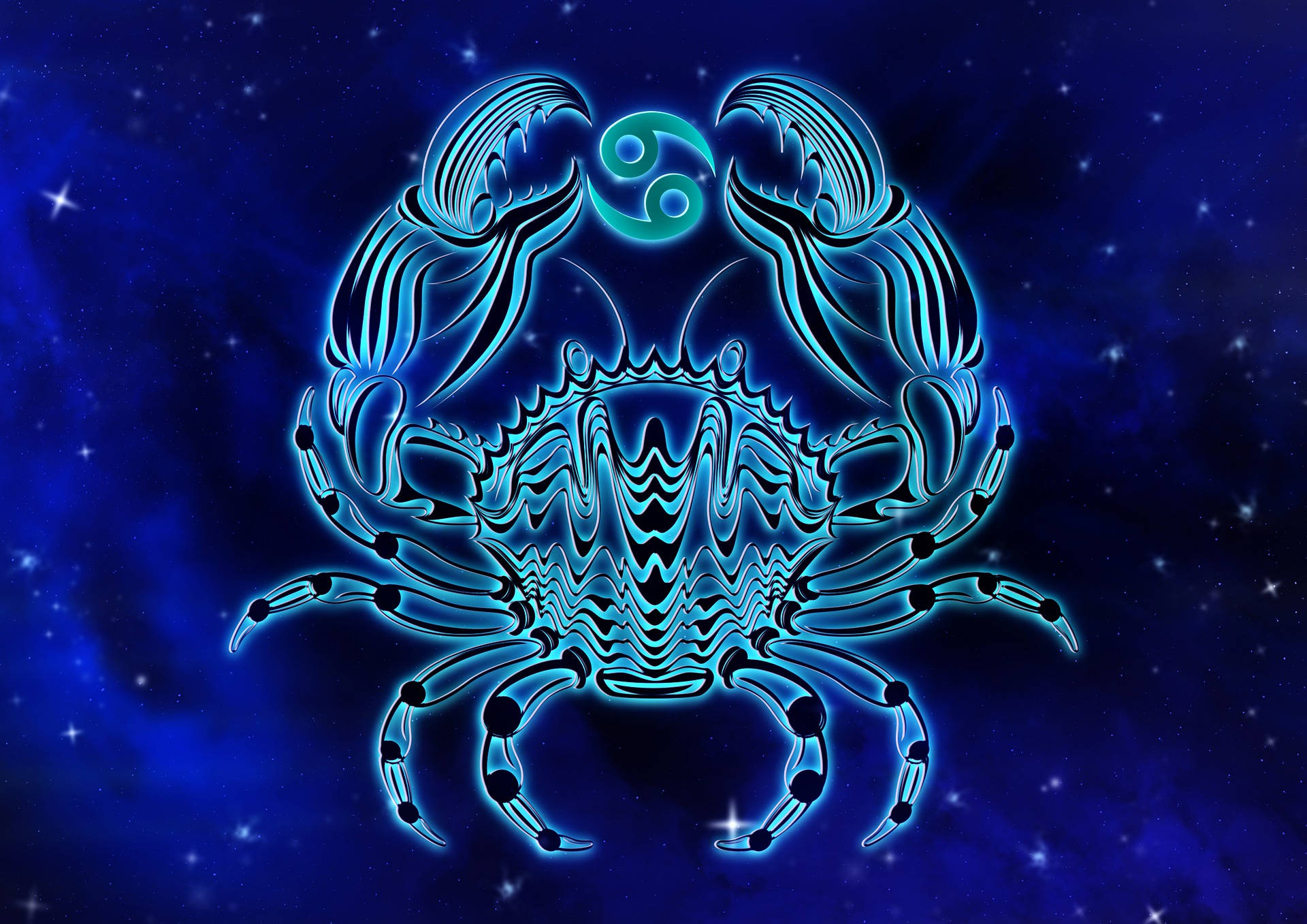 Cancer Zodiac Galaxy Crab Symbol Wallpaper