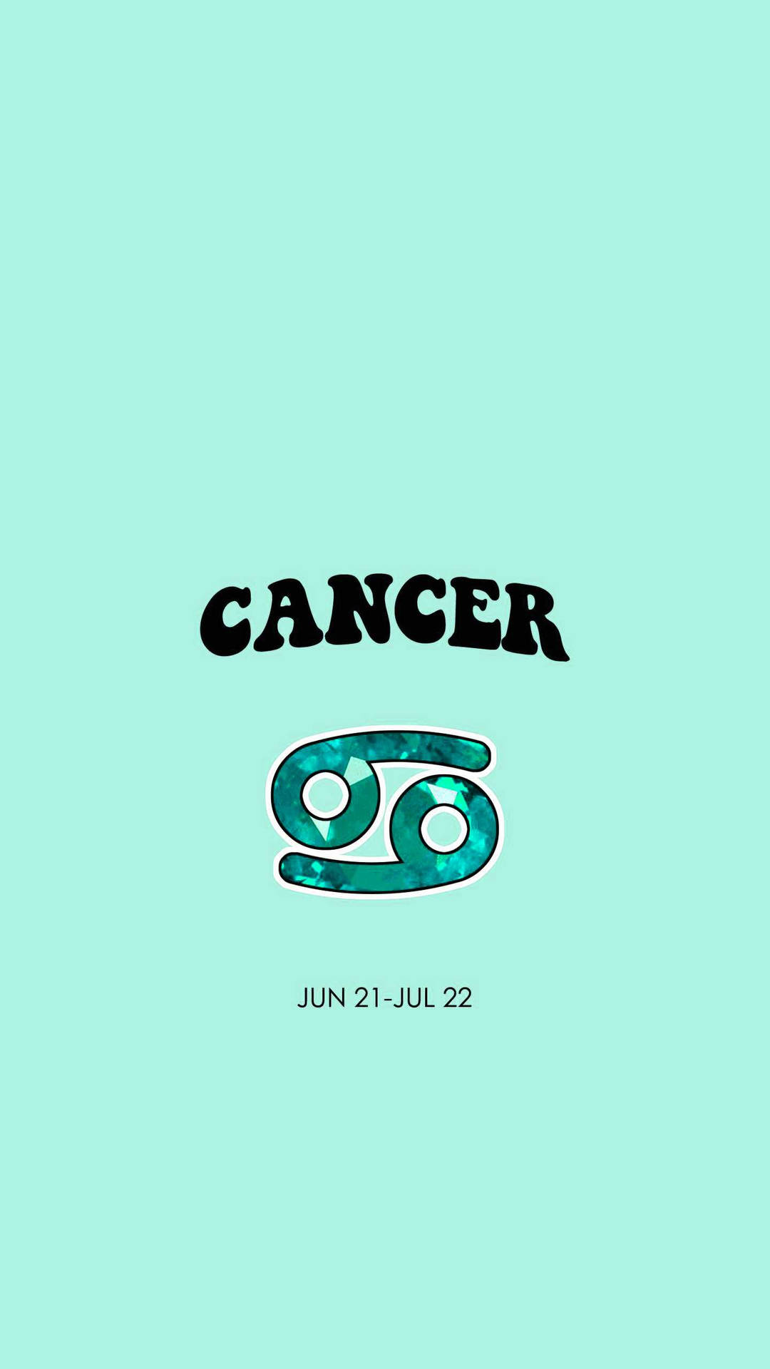 Cancer Zodiac Mint Wallpaper