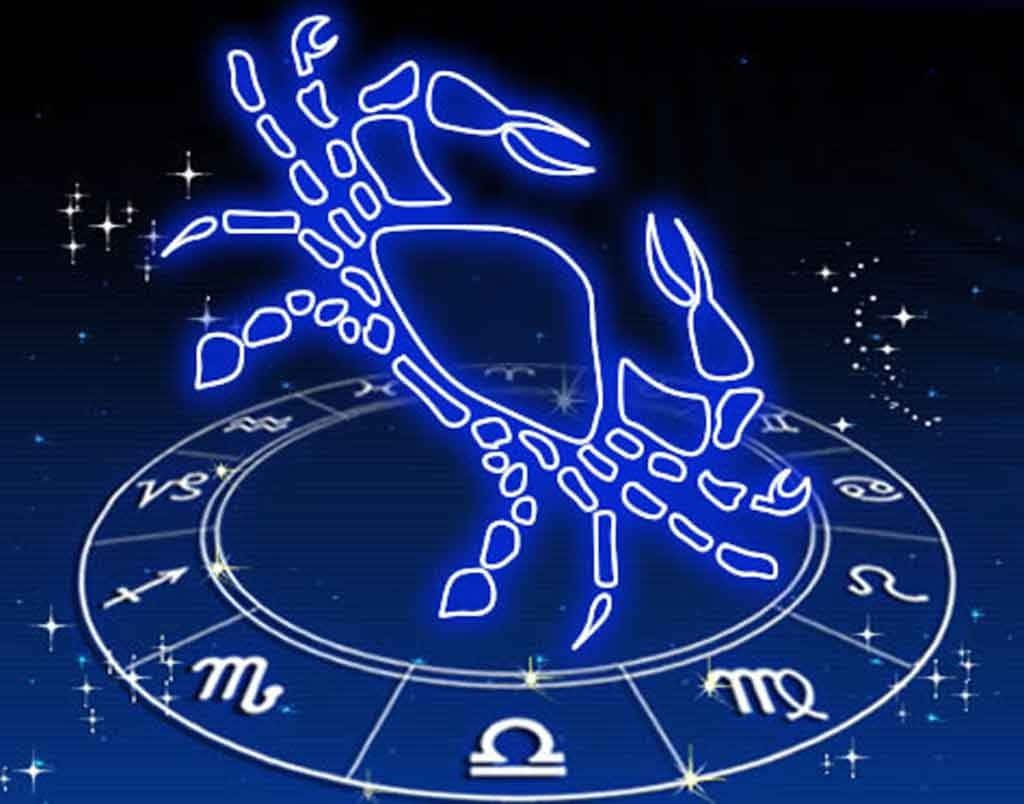 A Blue Zodiac Sign With A Blue Star Wallpaper
