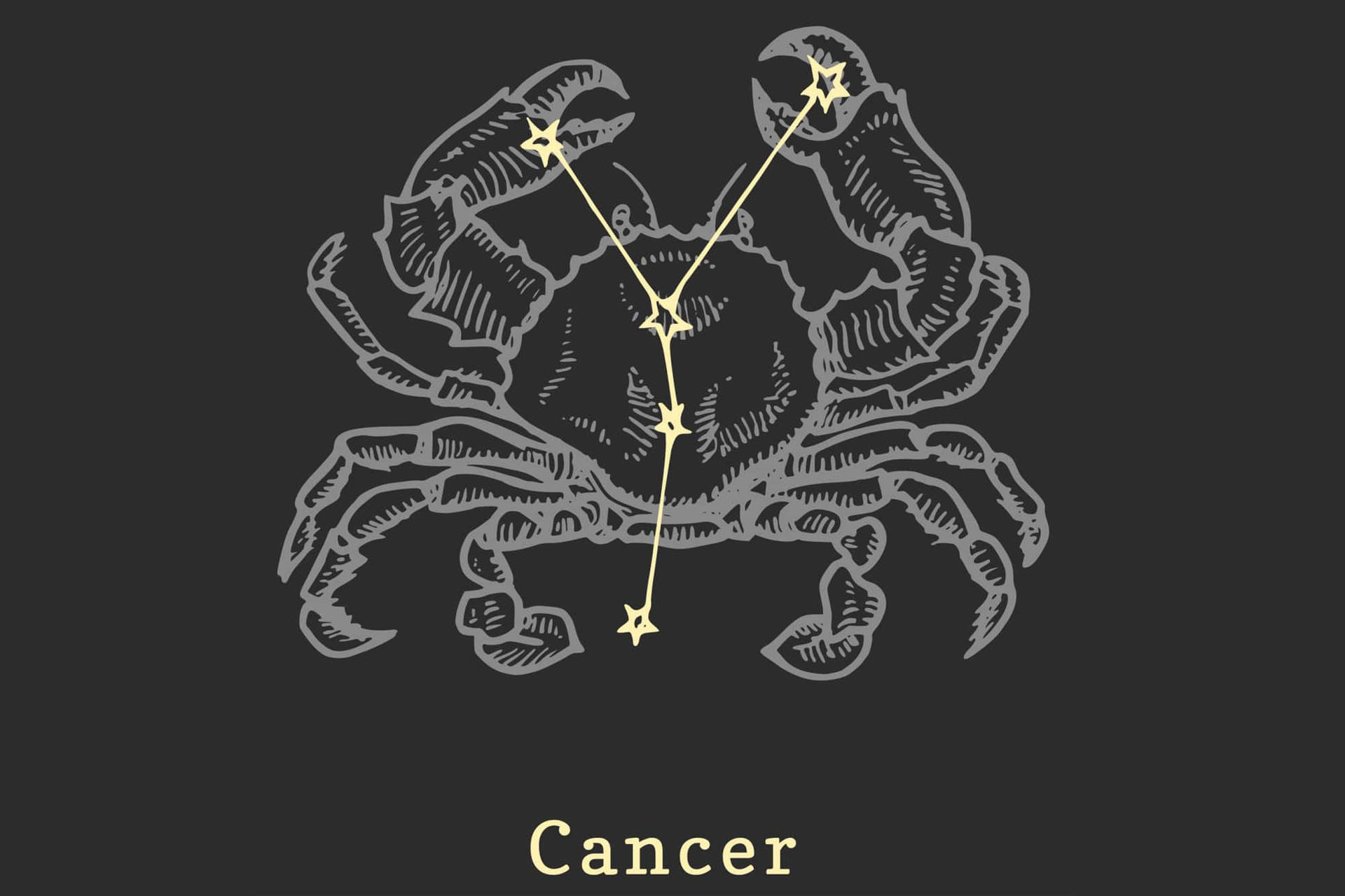 Stjärnteckenkräftan Och Krabborna I Cancer Wallpaper