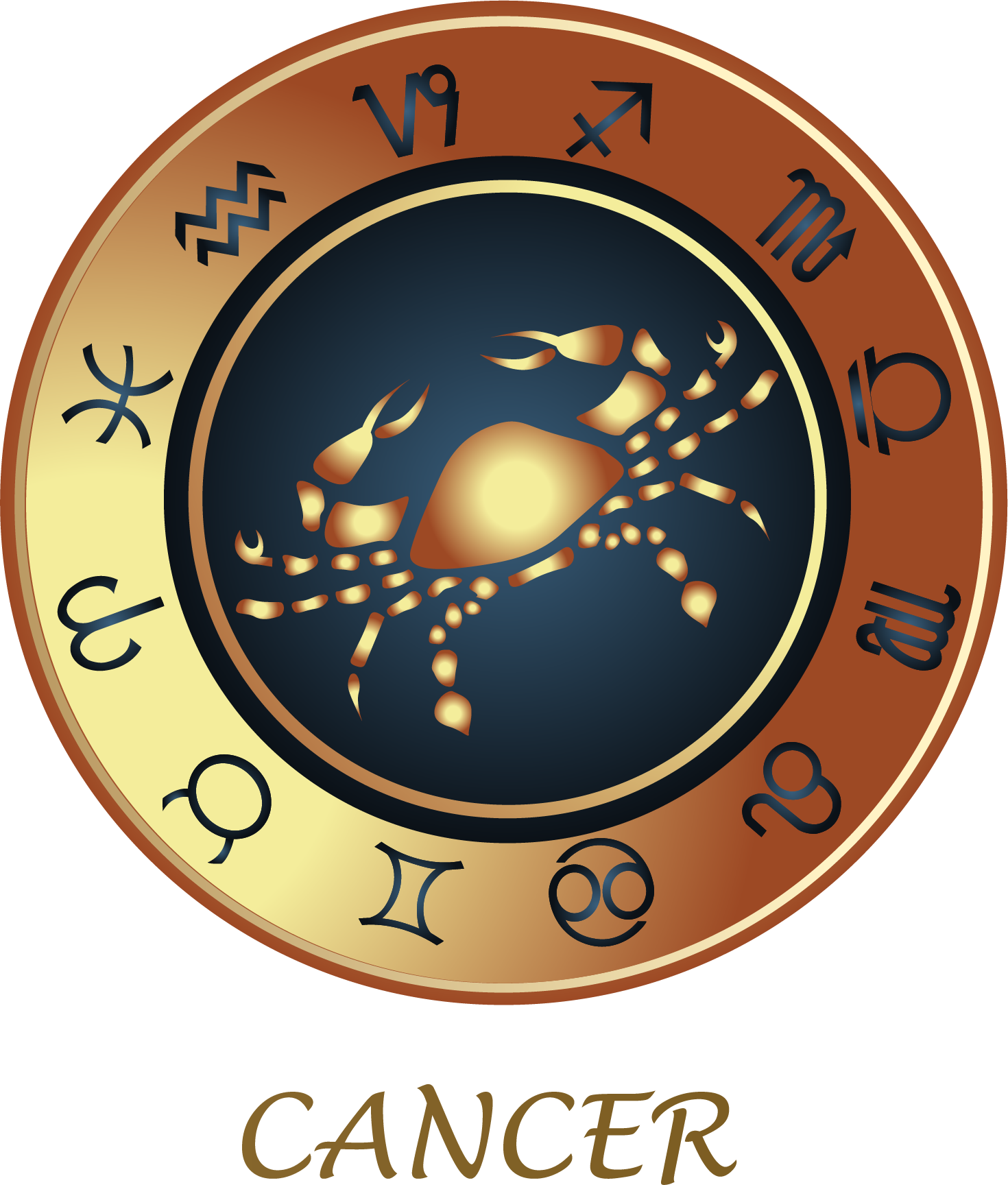 Cancer Zodiac Symbol Artwork PNG