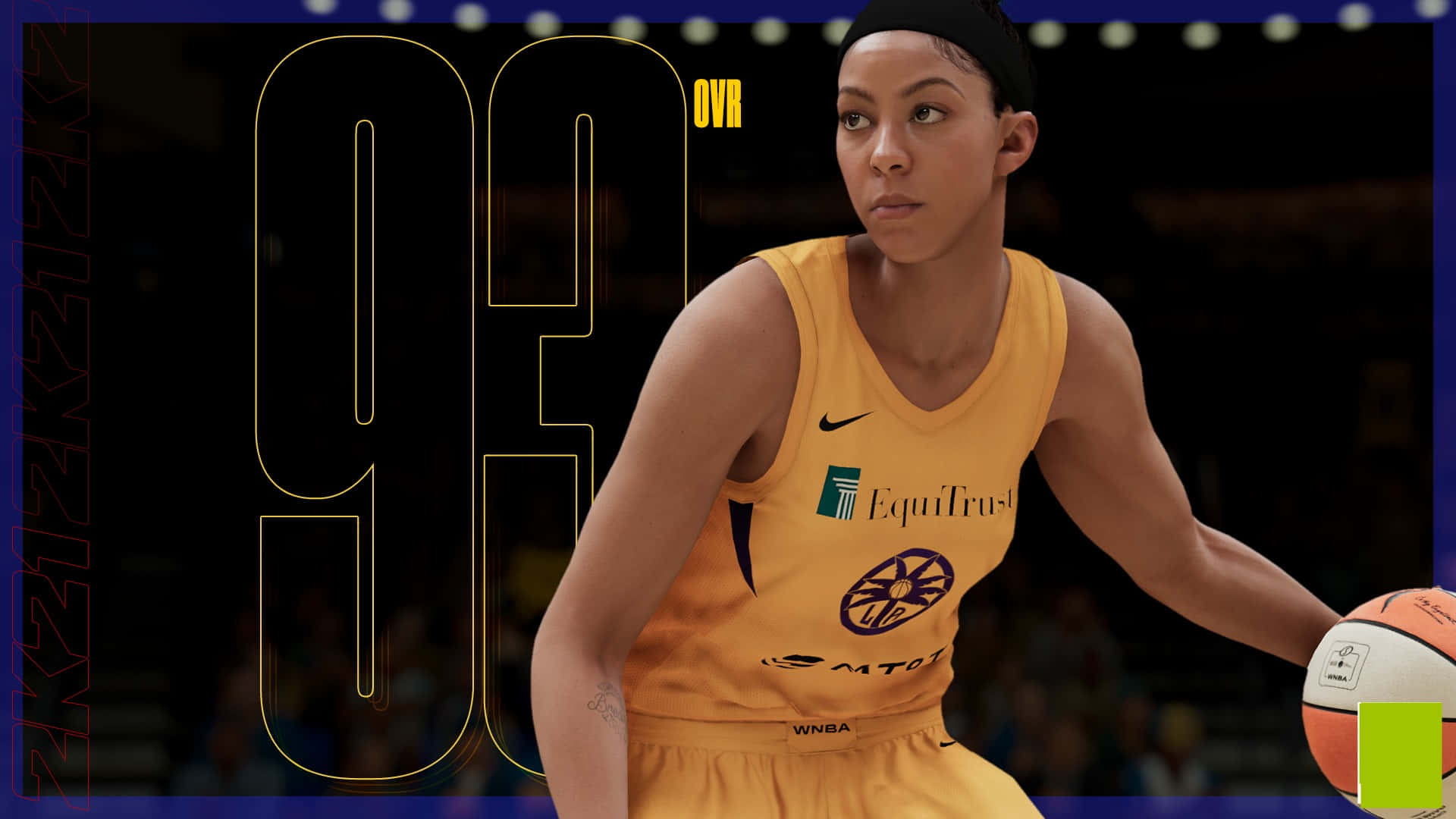Candace Parker, Los Angeles Sparks WNBA superstjerne, ser dynamisk ud på dit hjemskærm. Wallpaper