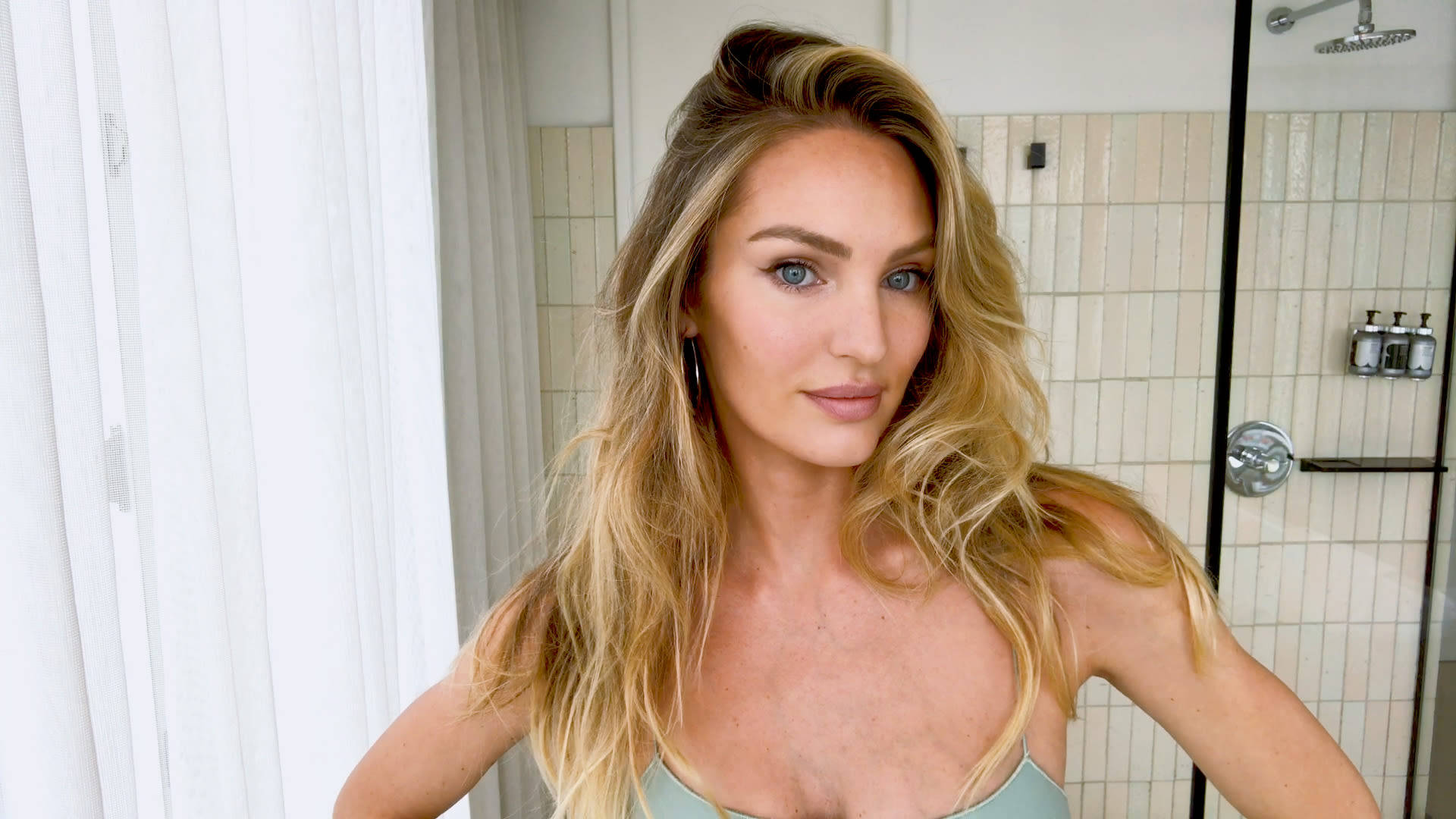 Candice Swanepoel Barefaced Photo Wallpaper