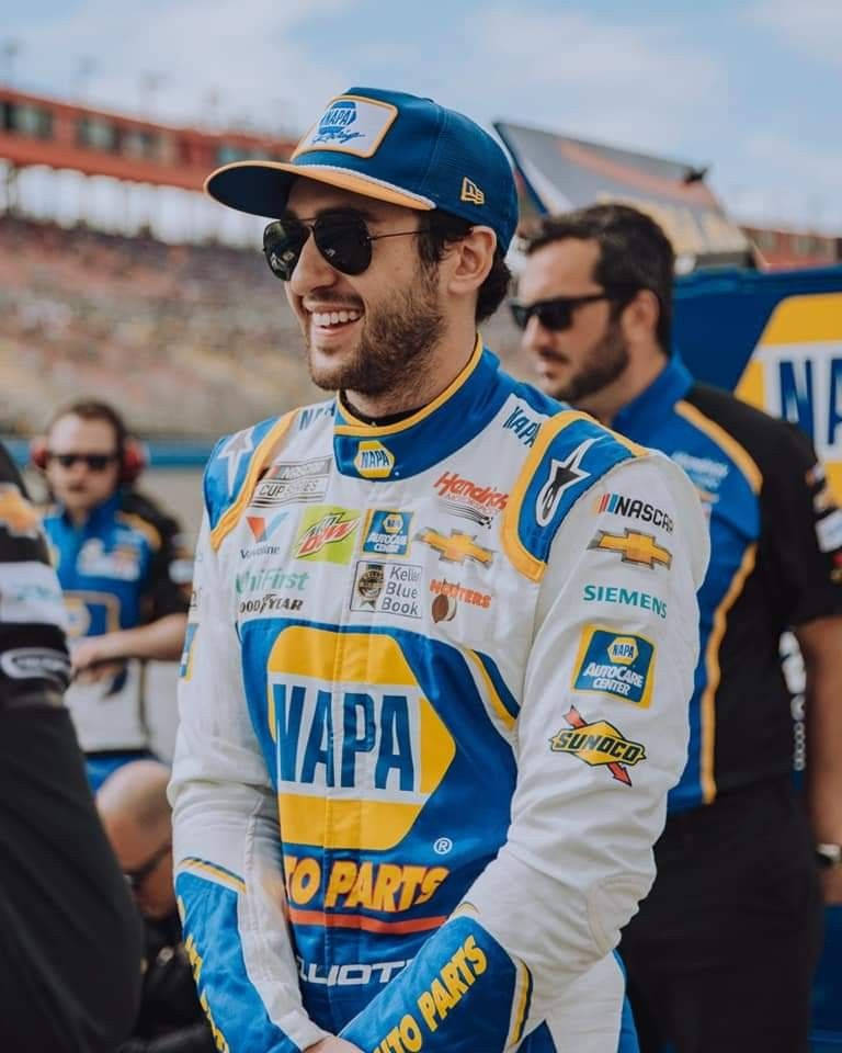 Candid Portrait Of Chase Elliot Smiling Wallpaper