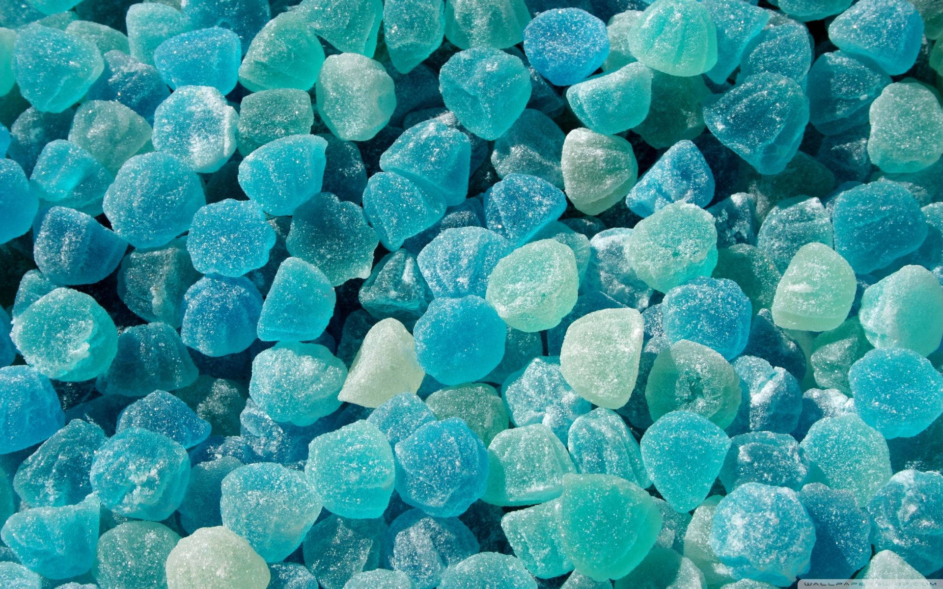 Candies Dark And Blue Aesthetic Laptop Wallpaper