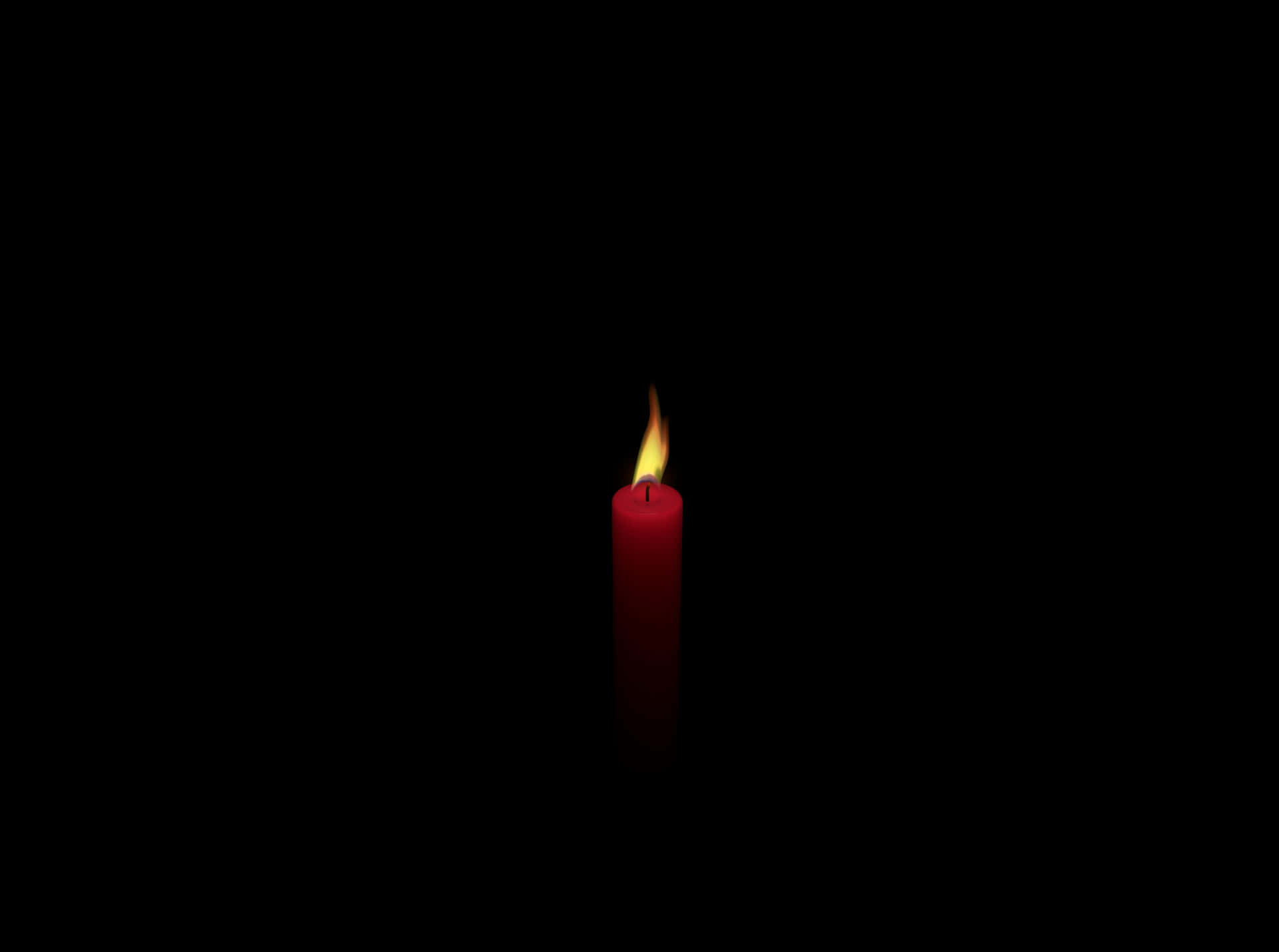 A Candle Is Lit In The Dark