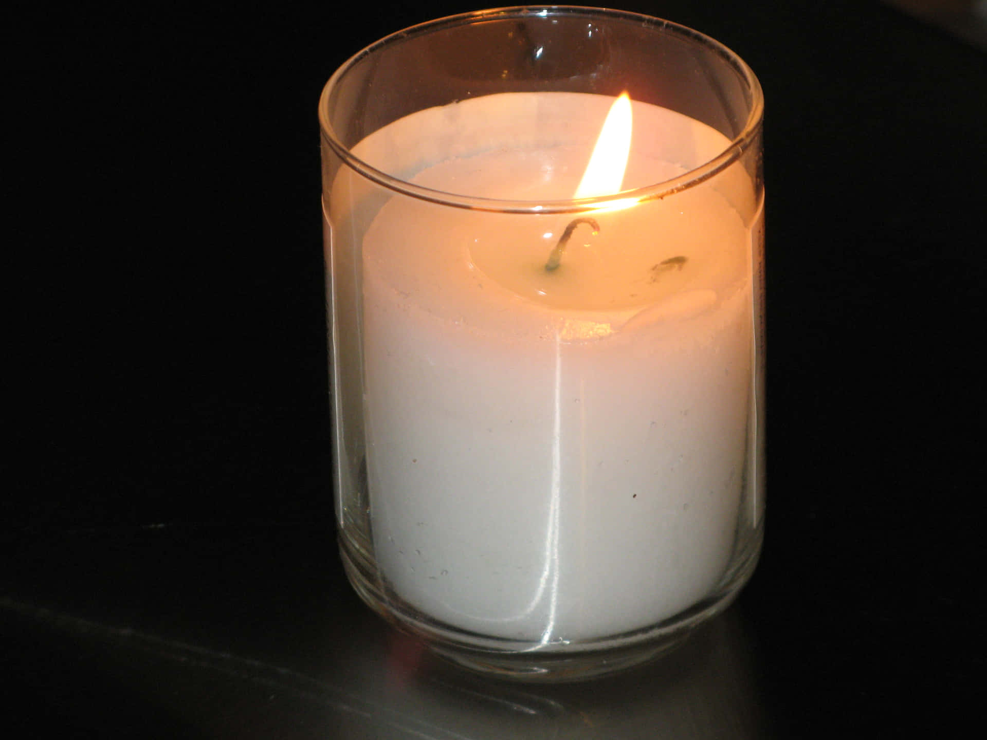 A Candle In A Glass
