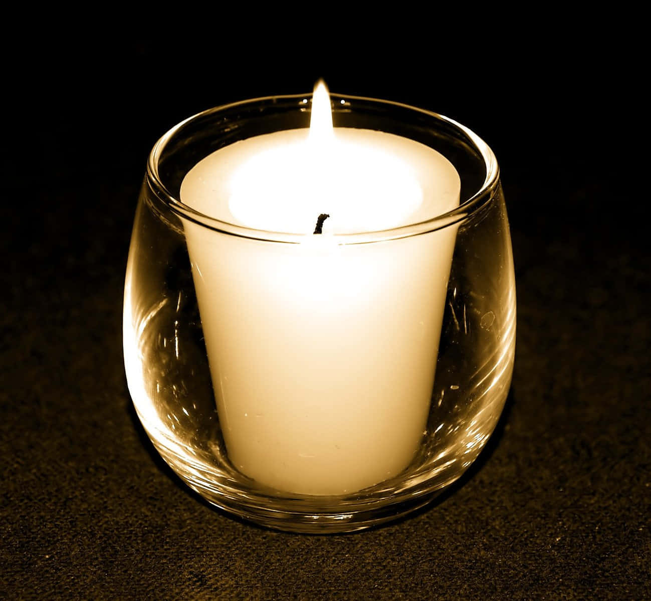 A Candle In A Glass