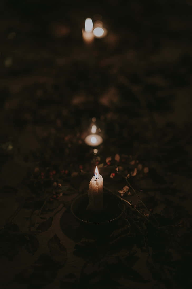 Candlelight_ Amidst_ Darkness.jpg Wallpaper
