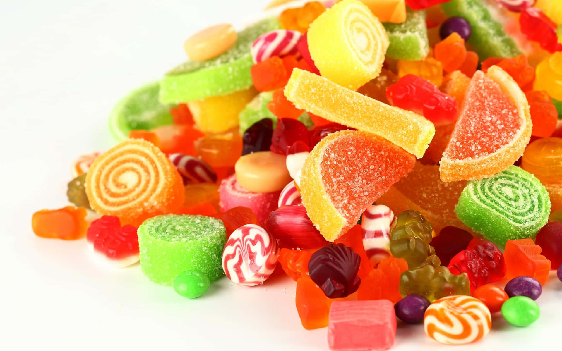 Genießensie Eine Süße Leckerei Mit Einer Vielzahl Von Buntem Süßigkeiten
