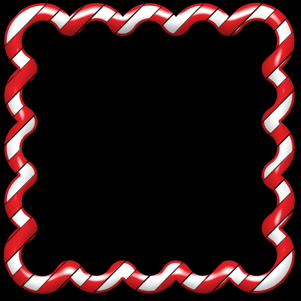 Candy Cane Christmas Border PNG