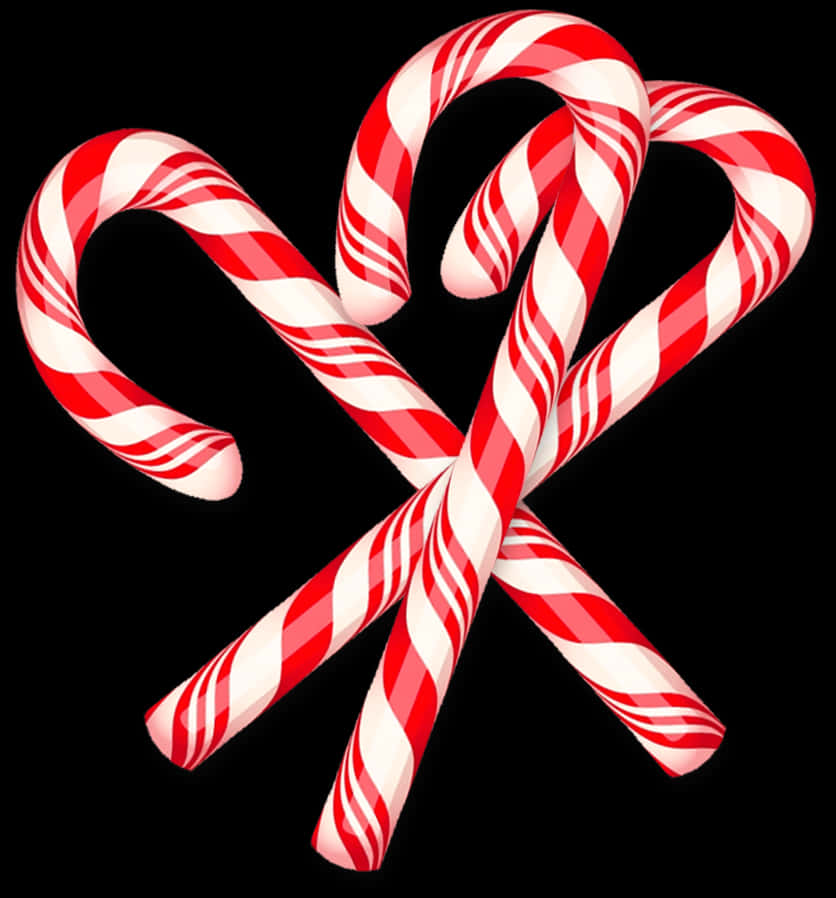 Download Candy Cane Crossed Design | Wallpapers.com