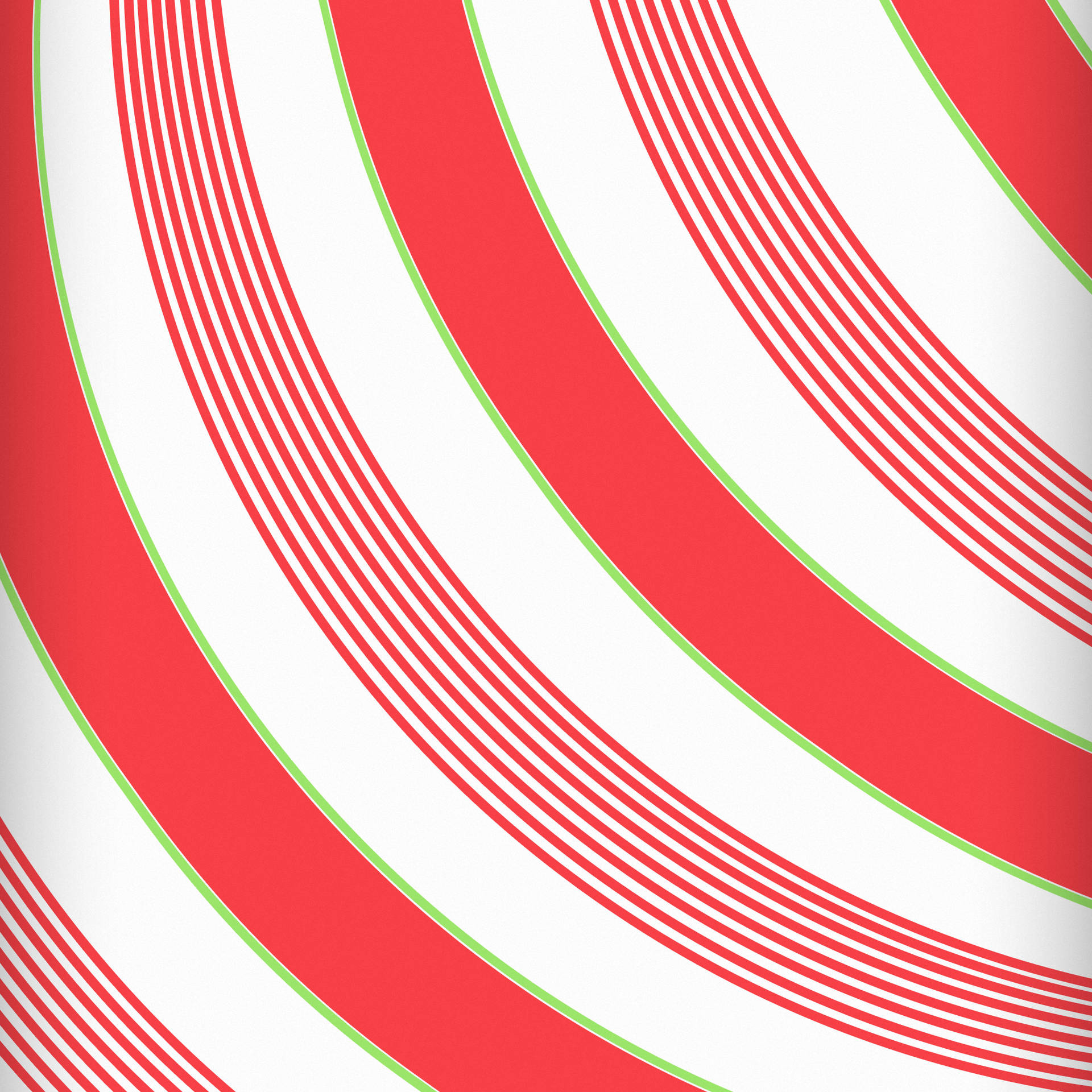Candy Cane Green And Red Pattern Wallpaper