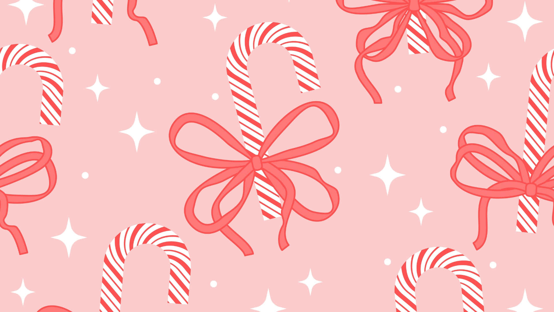 Candy Cane Pattern Design Wallpaper