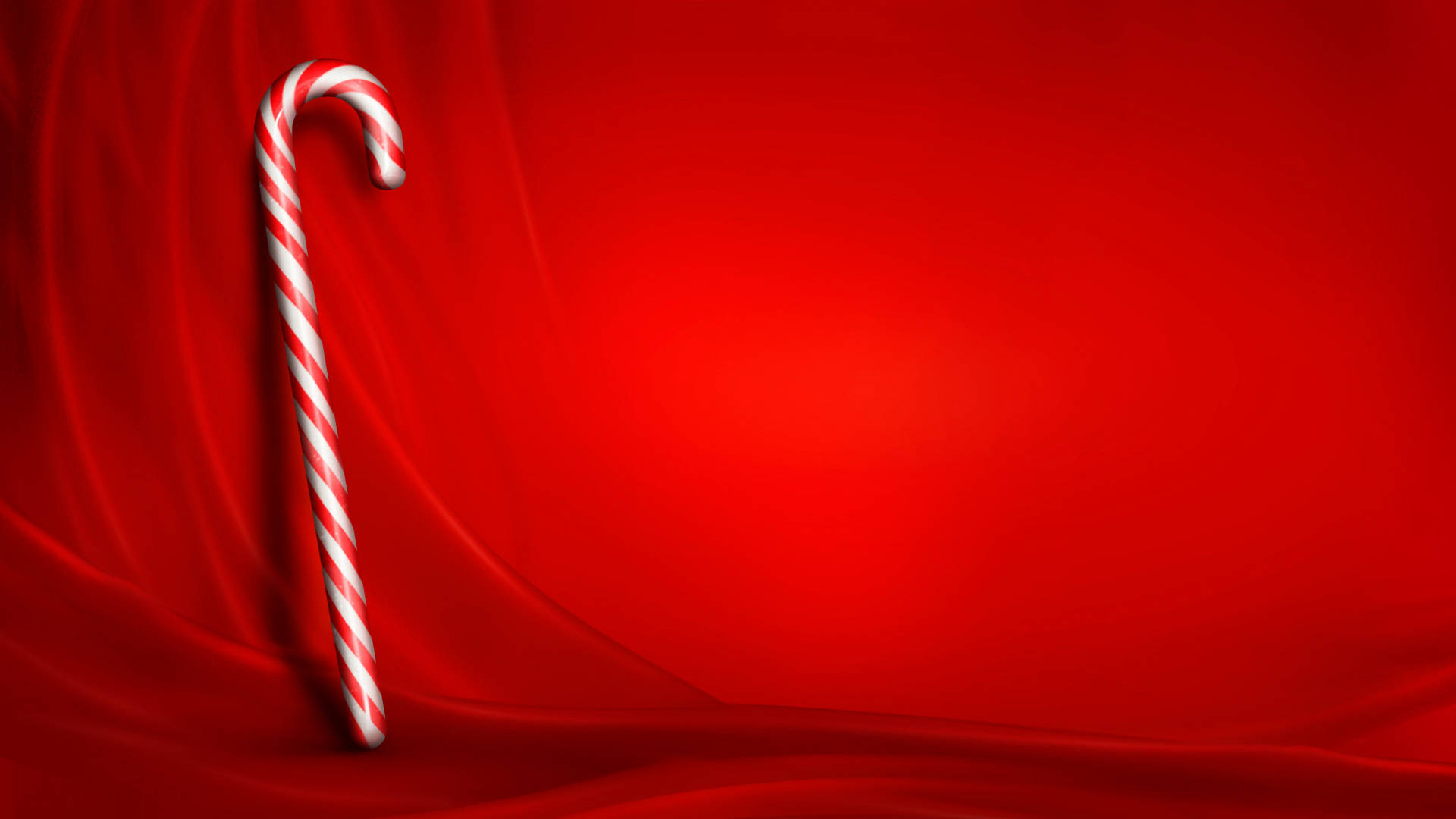 Candy Cane Red Christmas Background