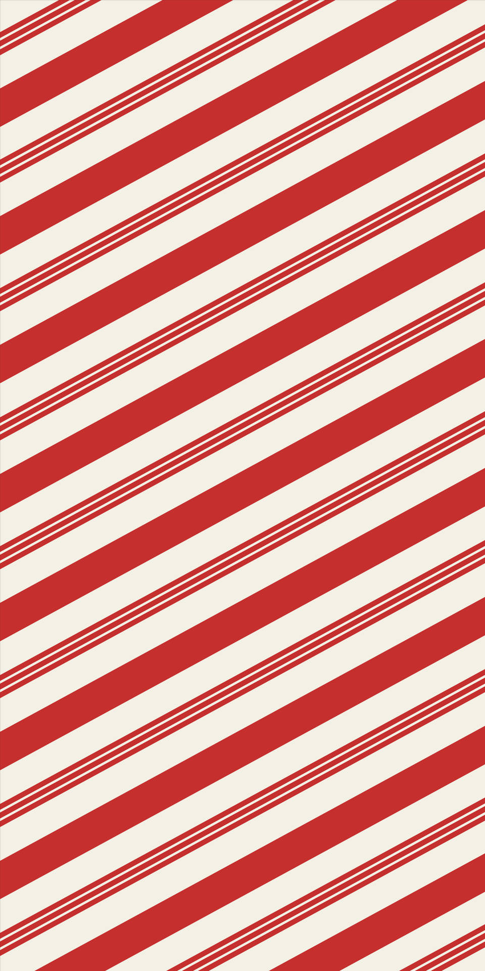 Candy Cane Red Pattern Wallpaper
