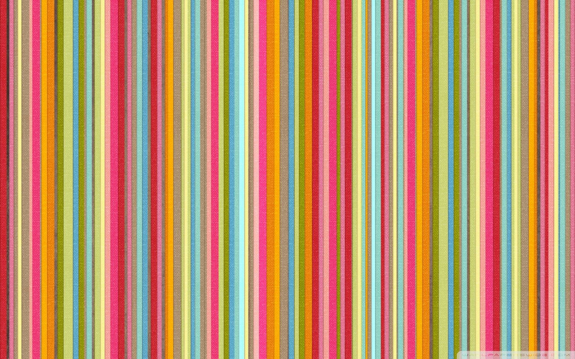 Candy Colored Striped Wallpaper