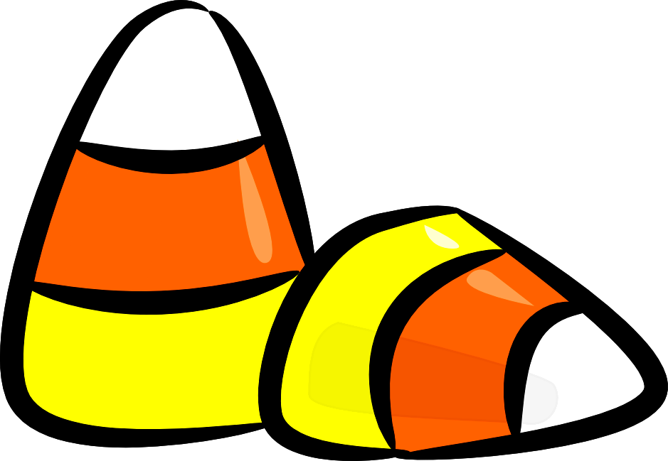 Candy Corn Cartoon Halloween PNG