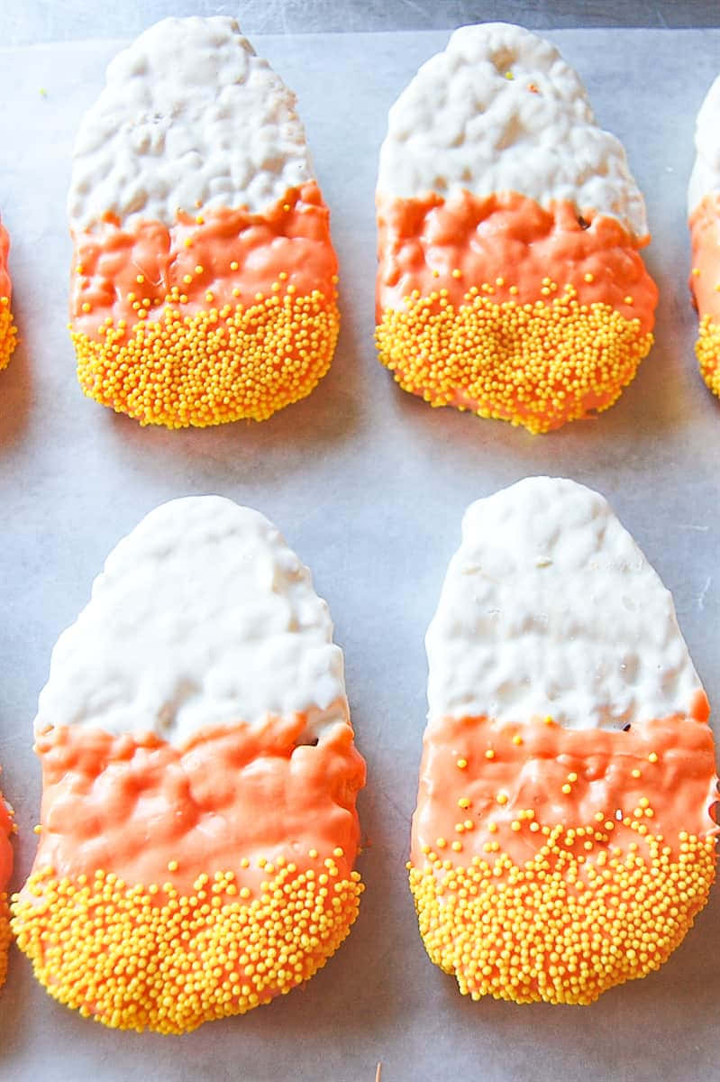 Candy Corn Inspired Cookies Wallpaper