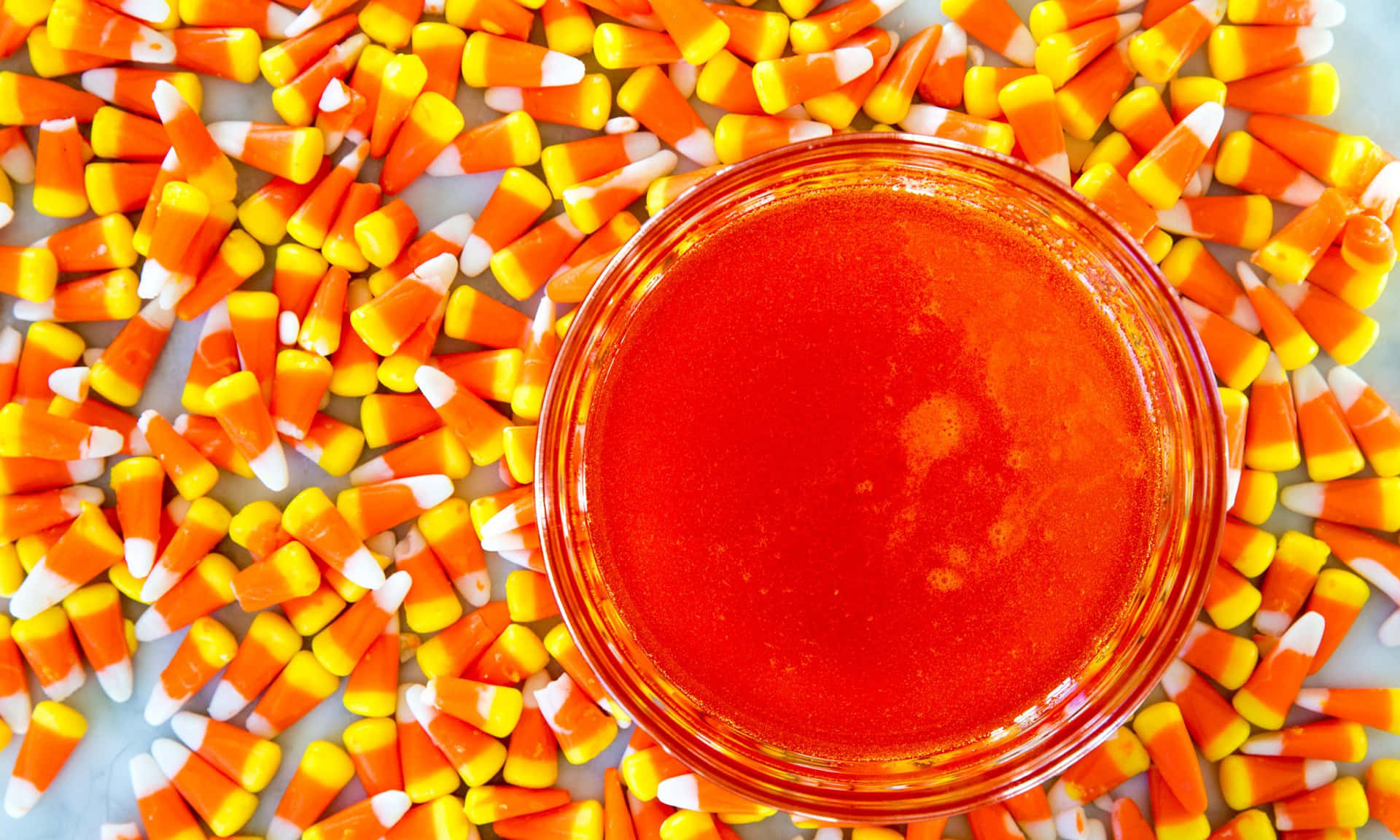 Candy Corn En Honingpot Achtergrond