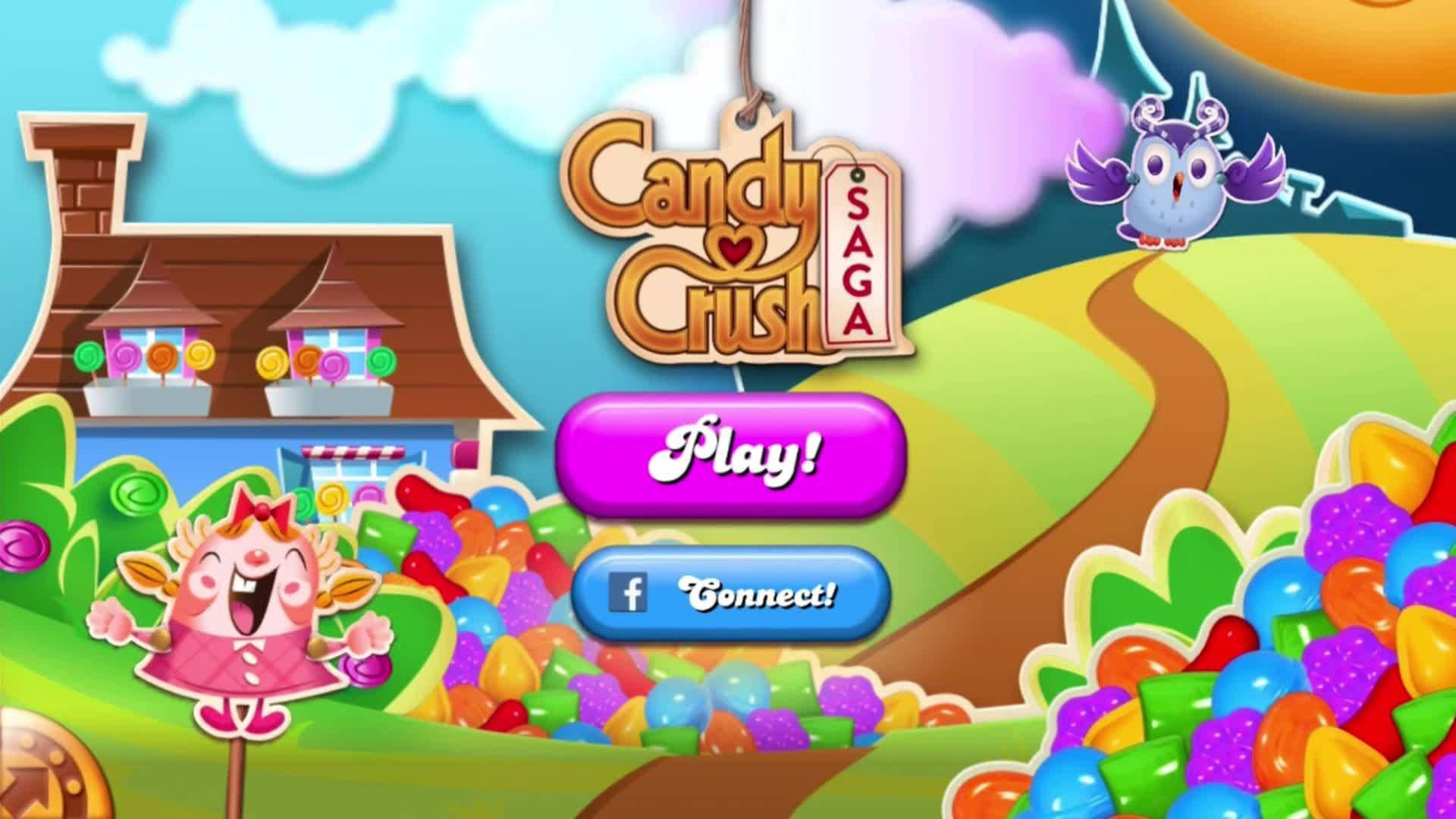 Menuprincipale Di Candy Crush Saga Sfondo