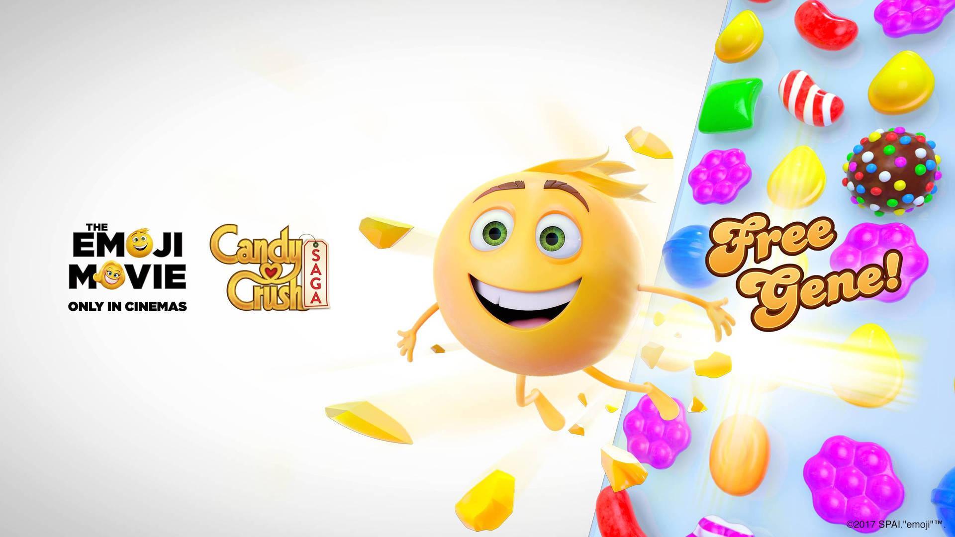 Candycrush Saga Especial En La Película Emoji Fondo de pantalla