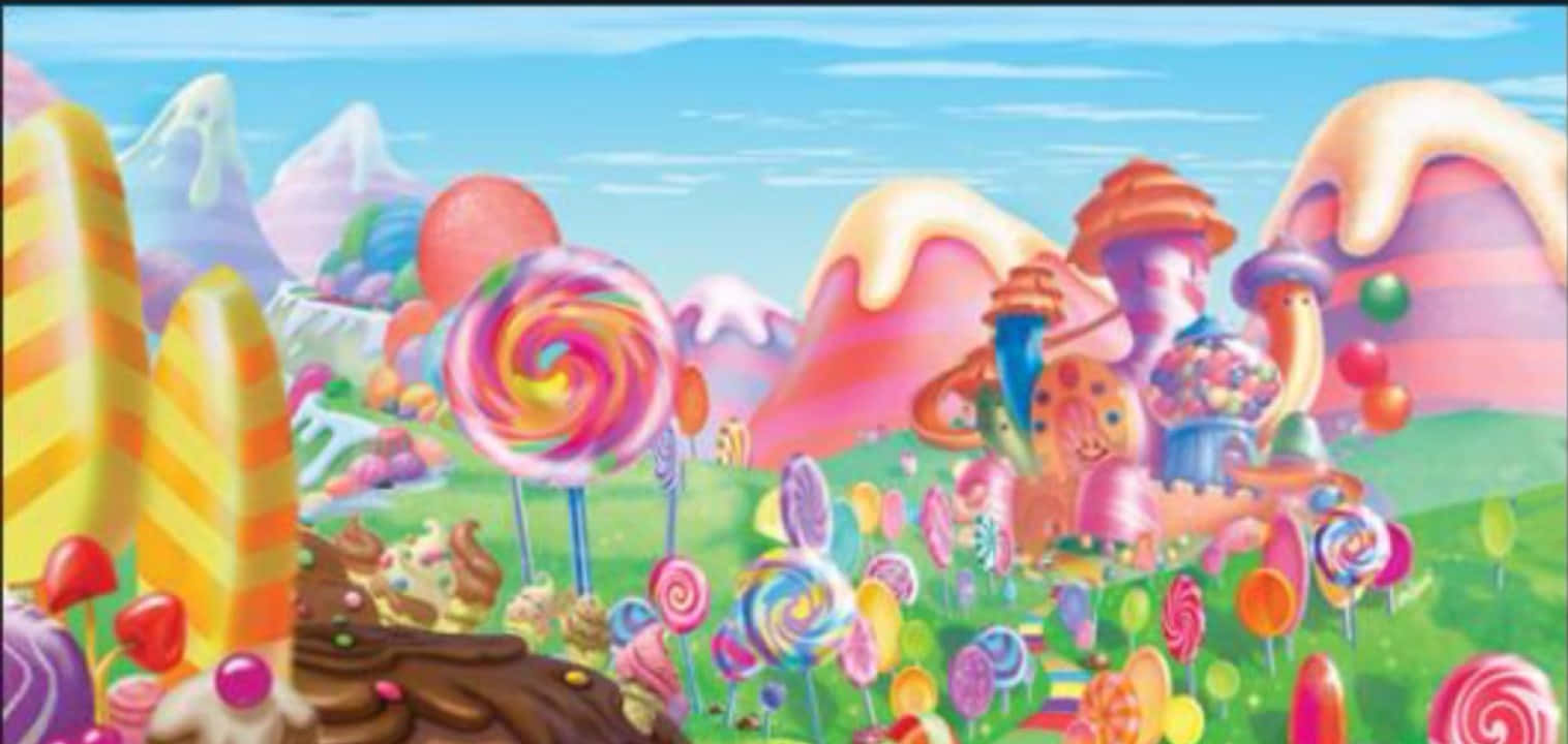 Candyland Kongeriget. Wallpaper