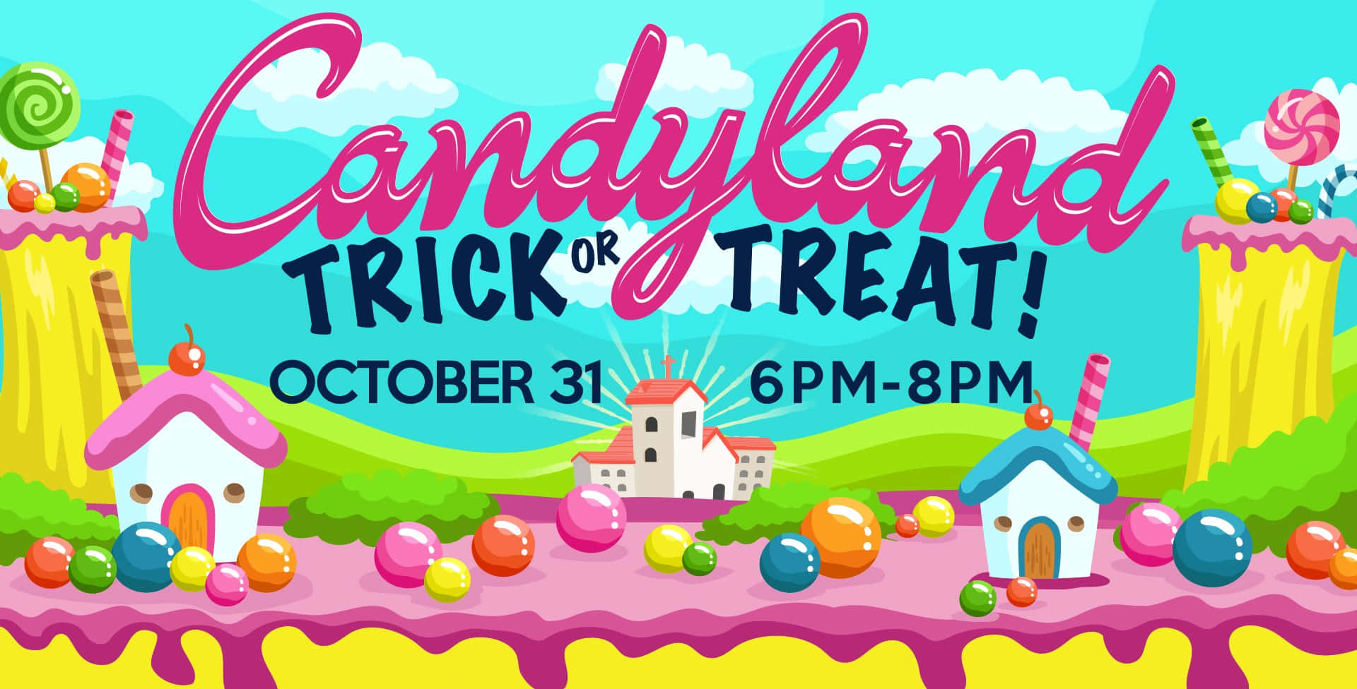 Candyland Trick Or Treat Wallpaper