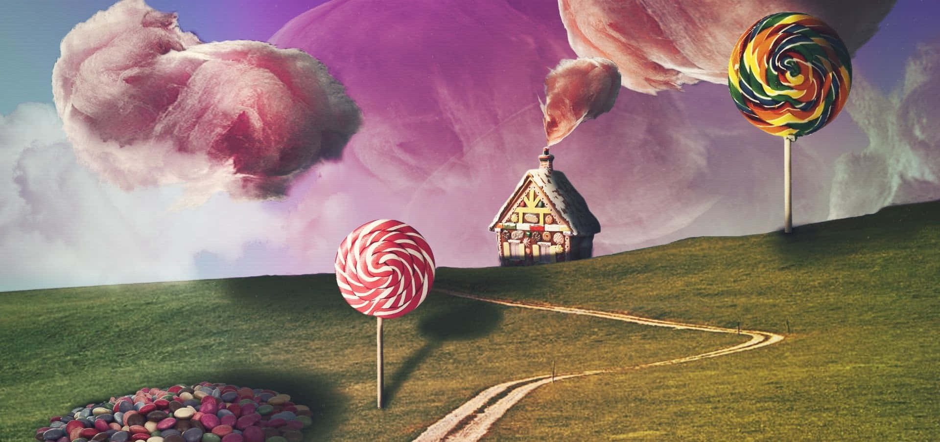 Vamosfazer Uma Viagem Para Candyland Na Tela Do Seu Computador Ou Celular. Papel de Parede