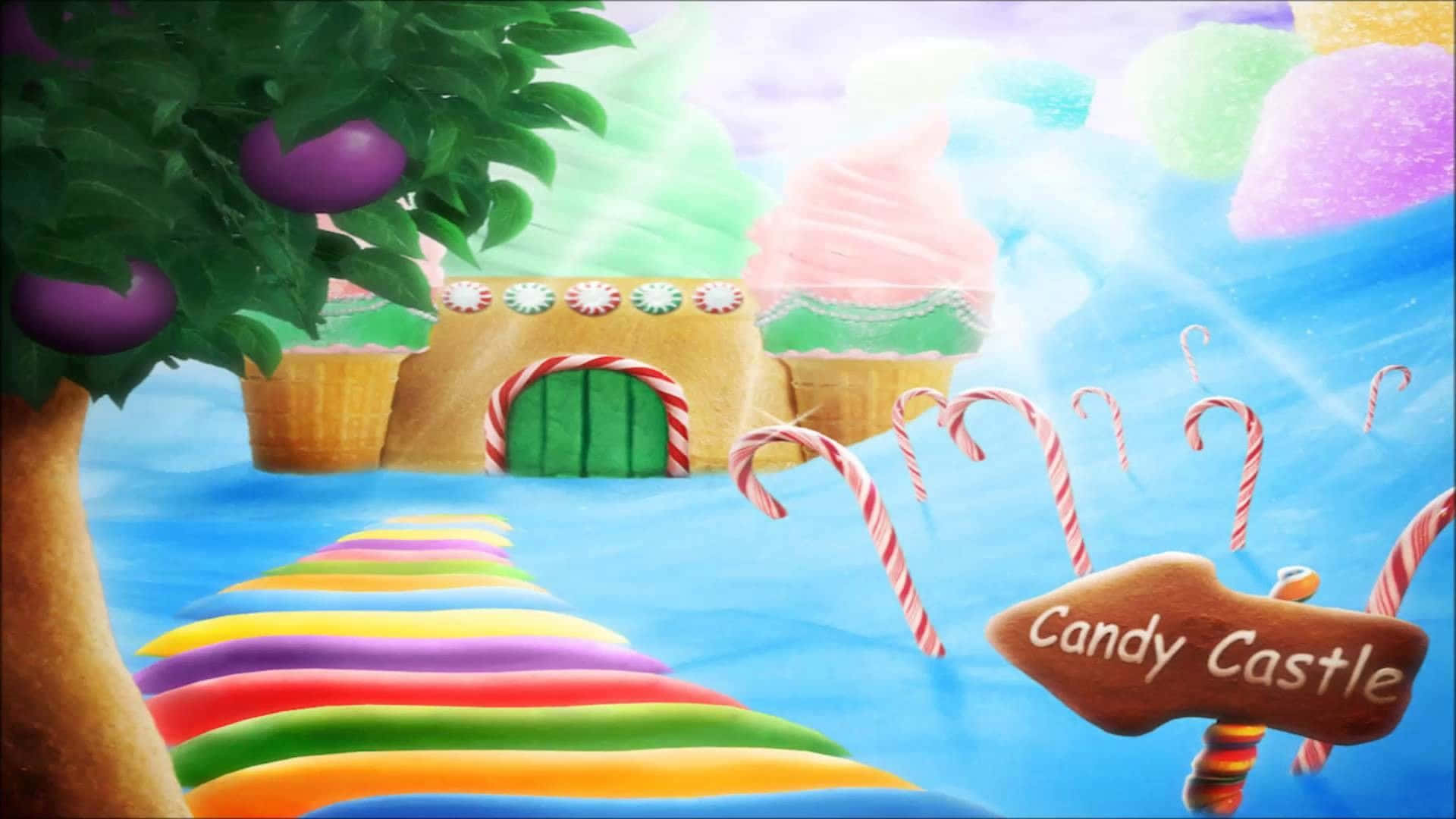 Journey through the magical world of Candy Land! Wallpaper
