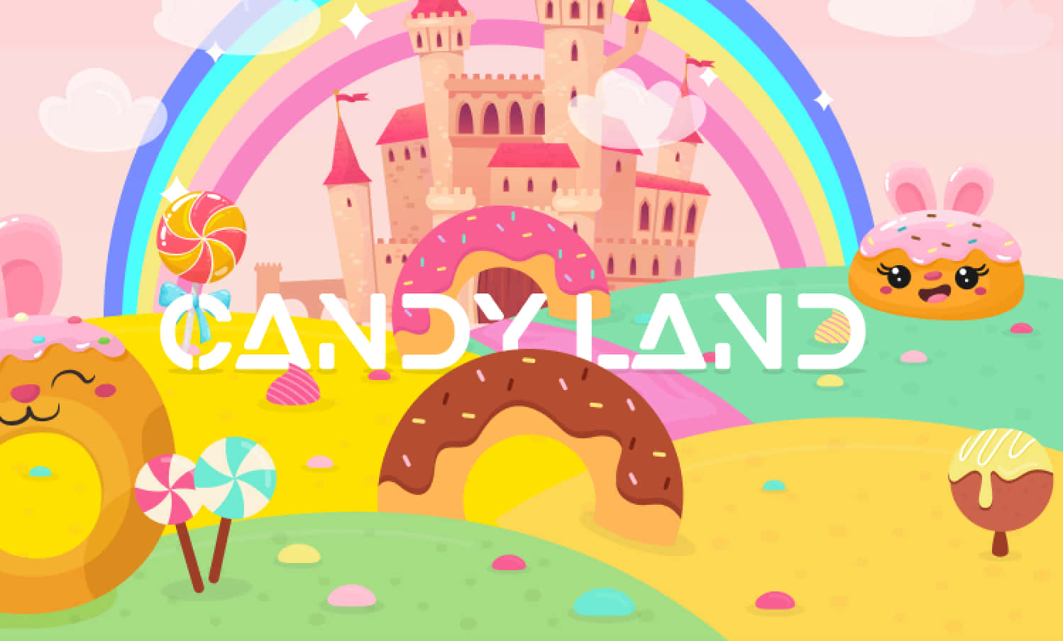 Sumérgeteen Un Mundo De Dulzura Azucarada En Candy Land Fondo de pantalla