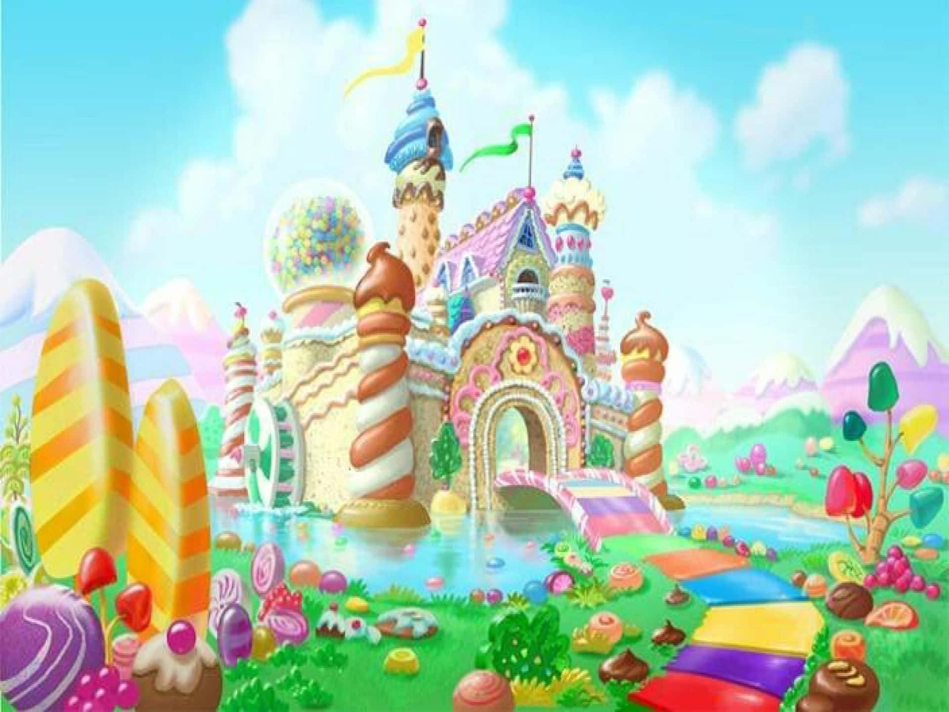 Taste The Sweetness of Adventure in Candy Land. Wallpaper