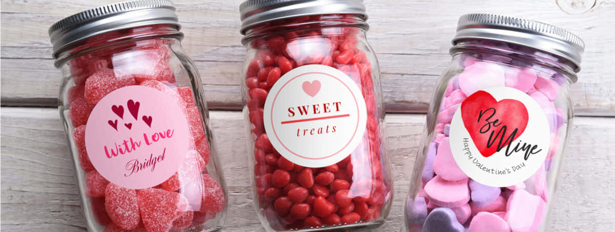 Valentine's Day Candy Jars