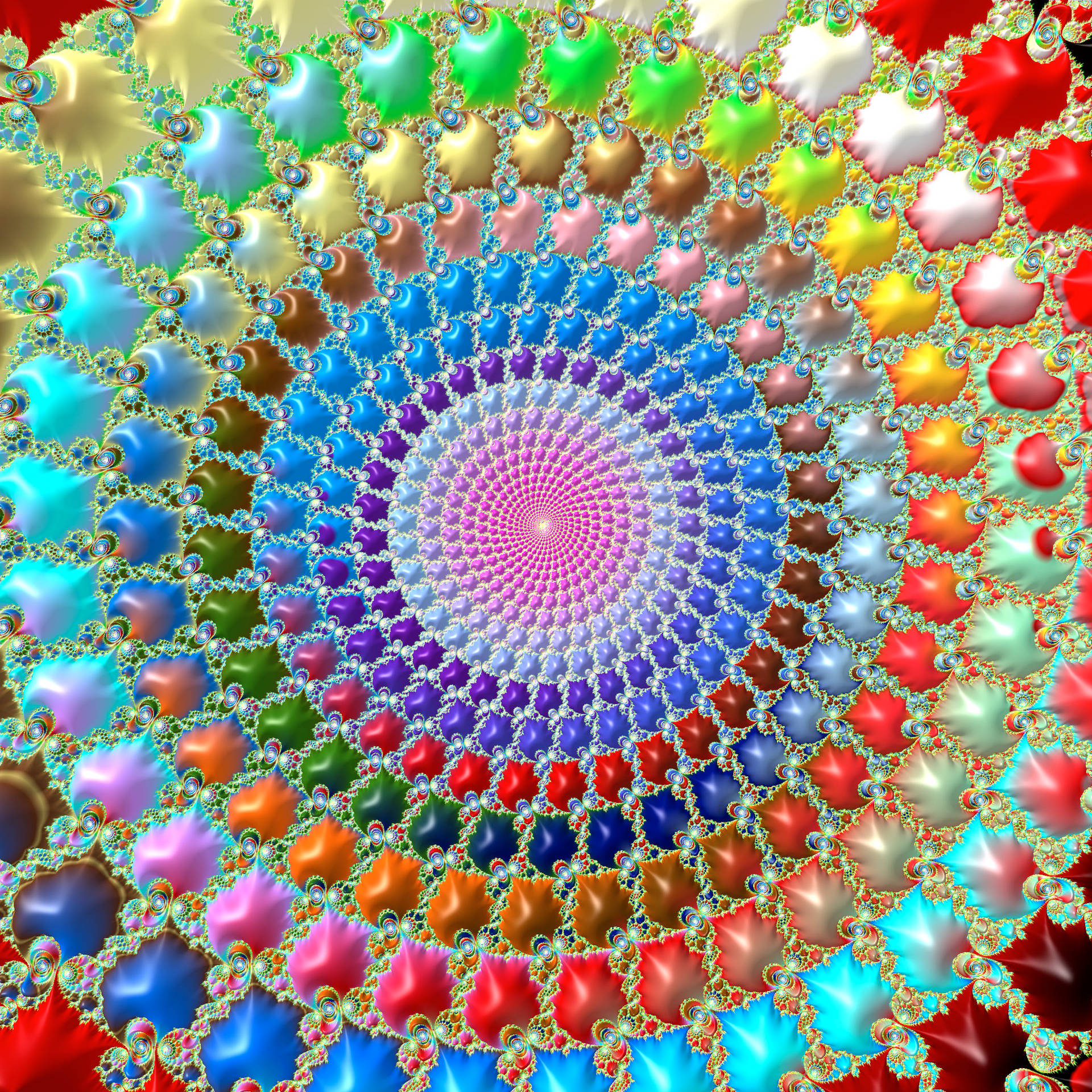 Candy Shell Fractal Pattern