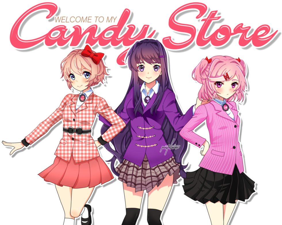 Candy_ Store_ Anime_ Characters PNG