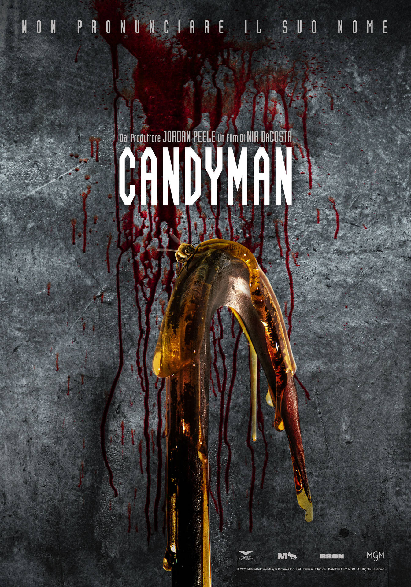 Candyman Gray Horror Movie Poster Background