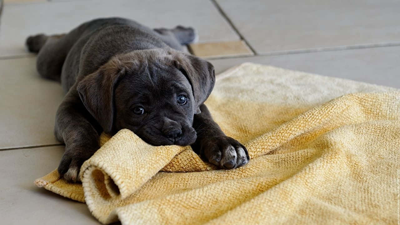 Stunning Cane Corso Taking a Moment of Peace