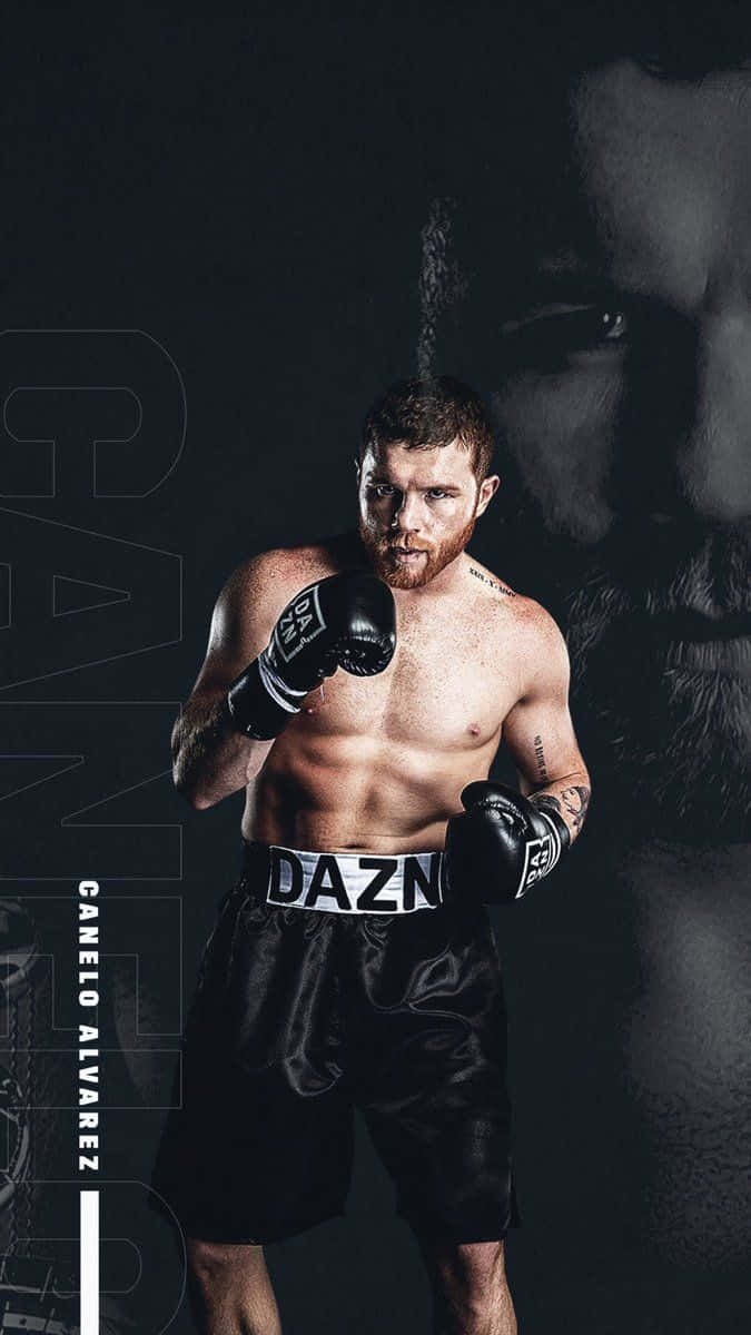 Canelo Alvarez in a win face, showcasing just the power he brings to the ring. Wallpaper