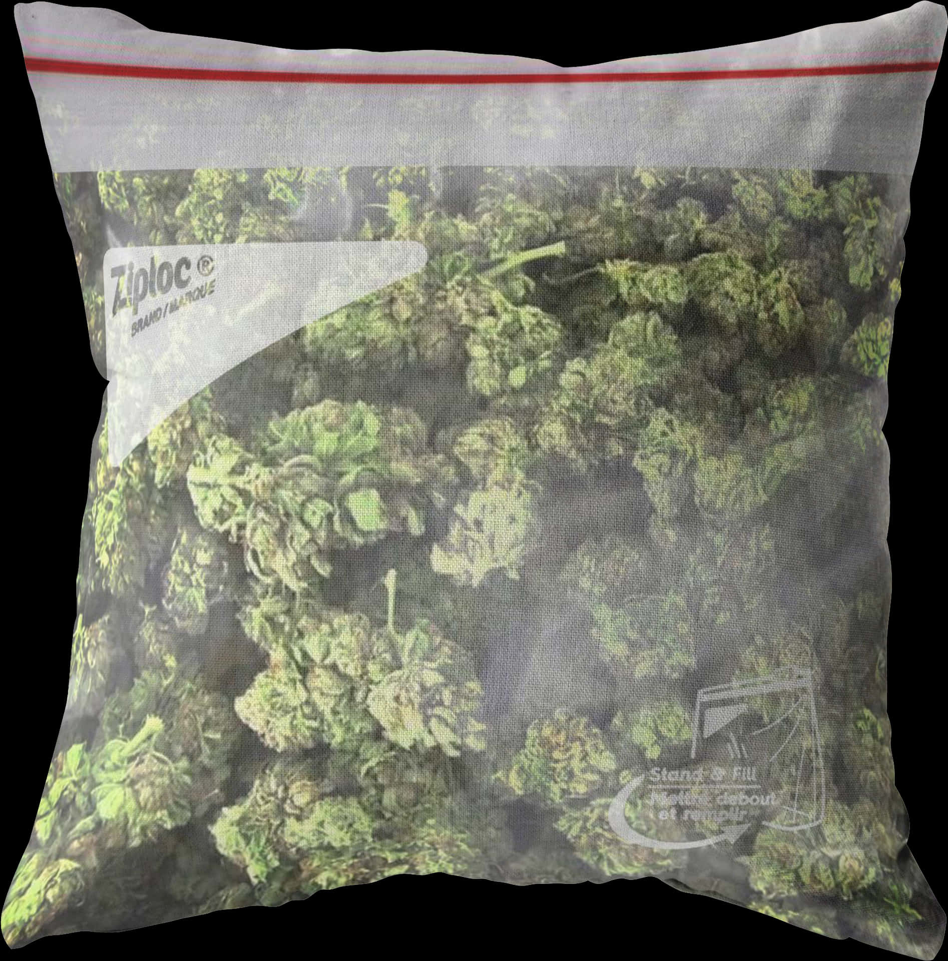Cannabis Cushion Design PNG