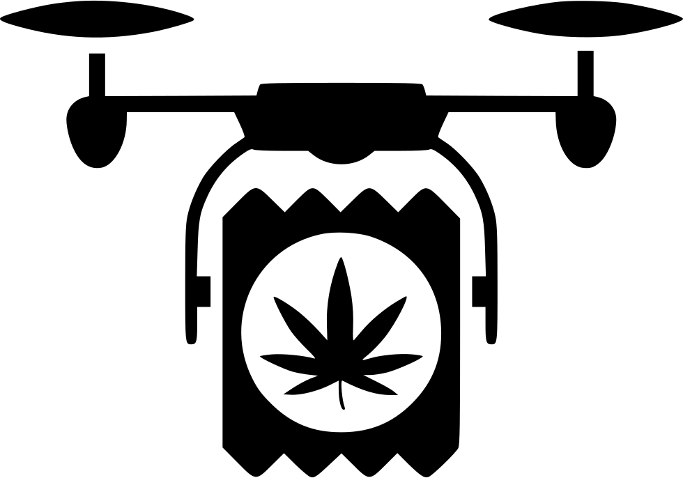 Cannabis Leaf Drone Icon PNG