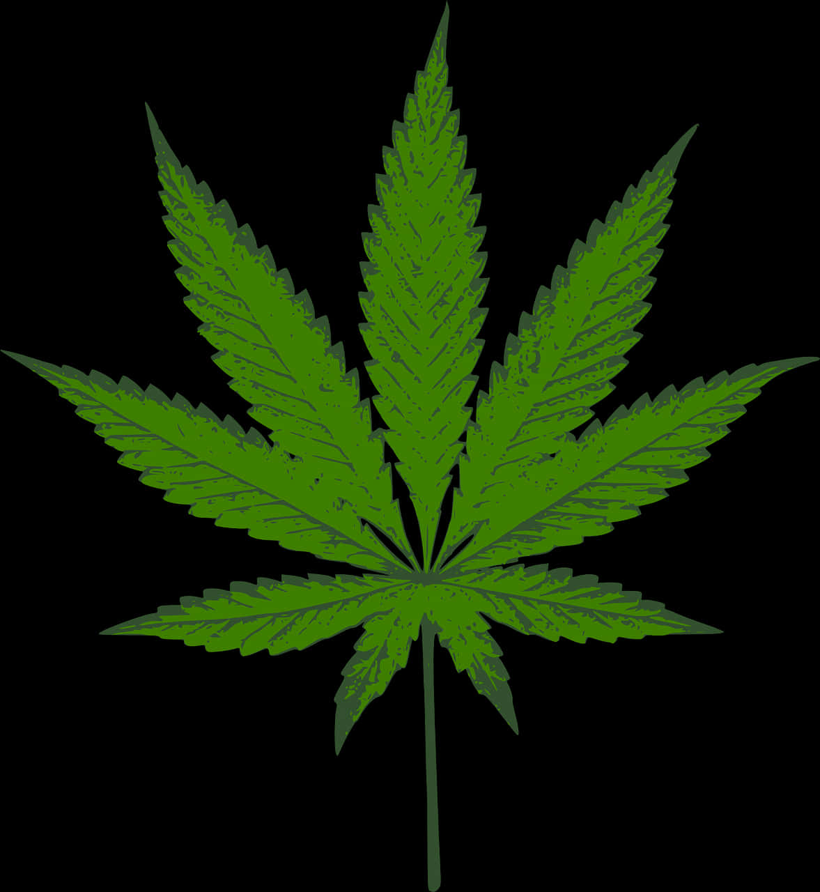 Cannabis Leaf Graphic PNG