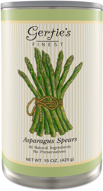 Canned Asparagus Spears Product PNG