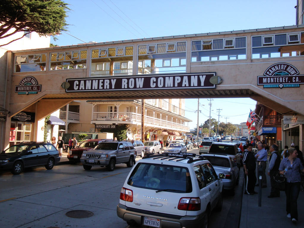 Insegnadella Compagnia Cannery Row Sfondo