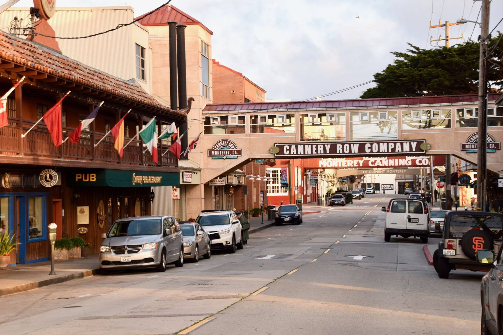Cannery Row With Afternoon Sun Wallpaper