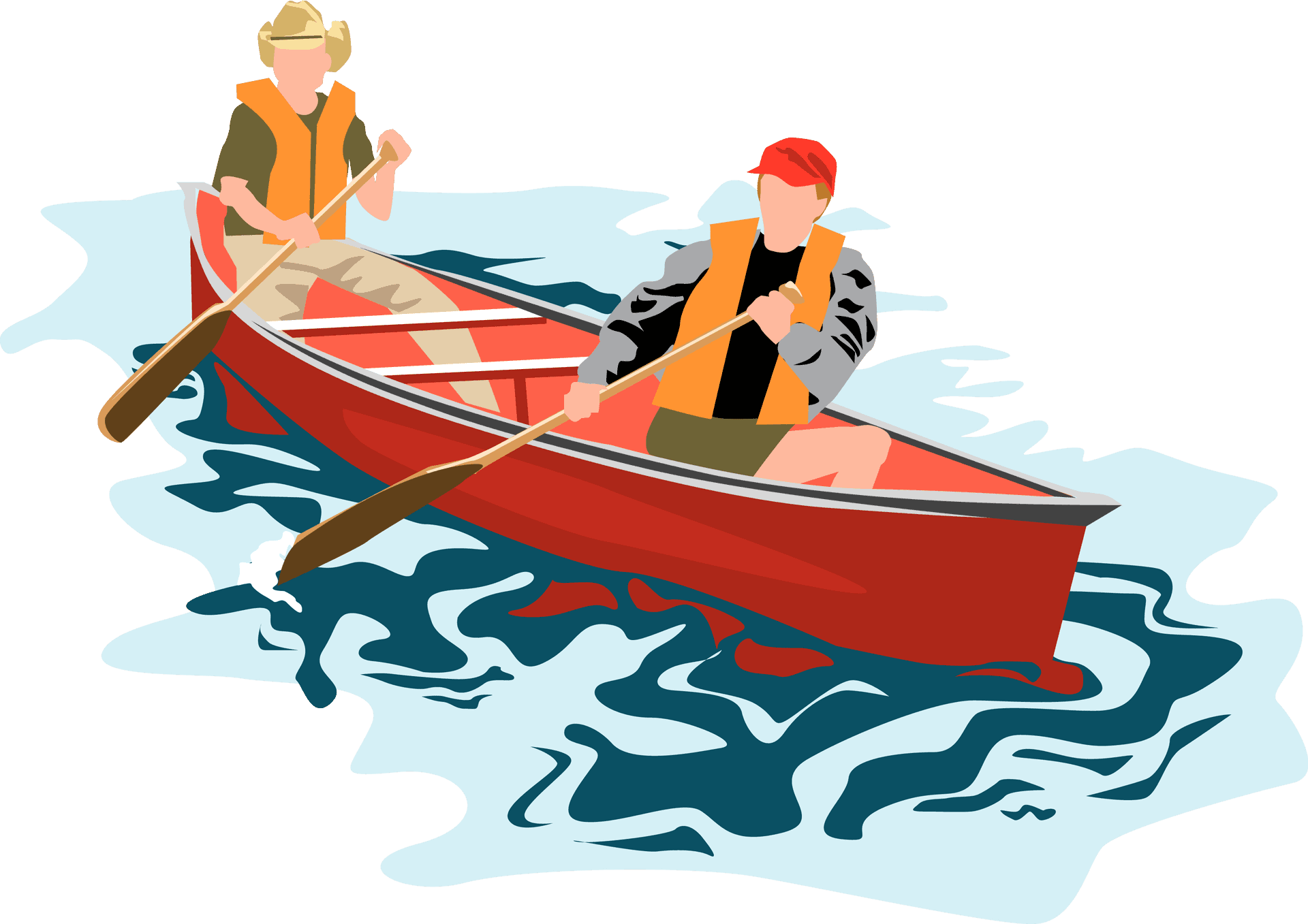 Canoe_ Adventure_ Vector PNG