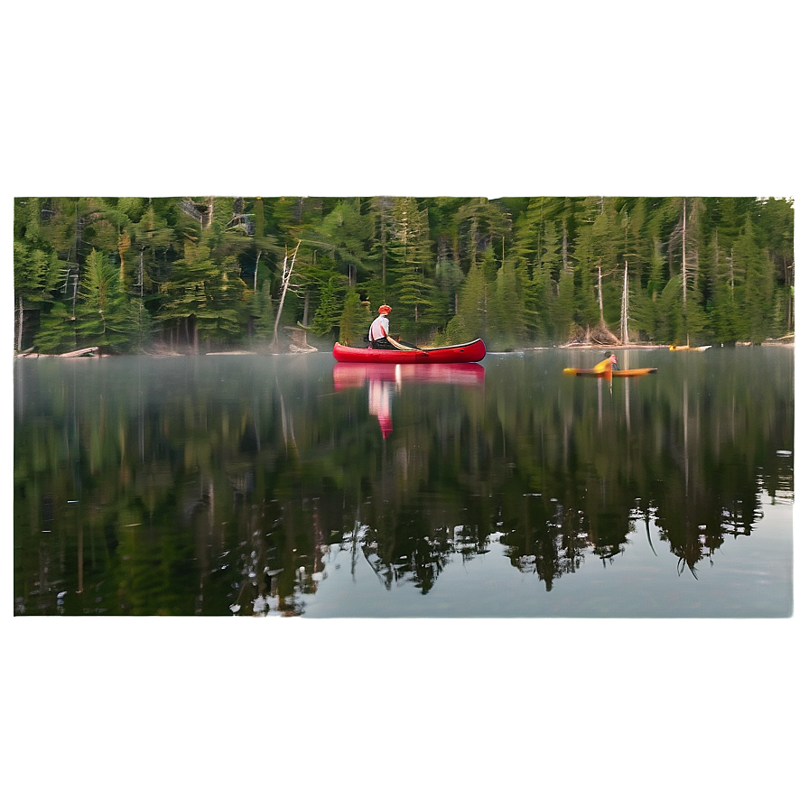 Canoeing On Maine's Lakes Png 41 PNG